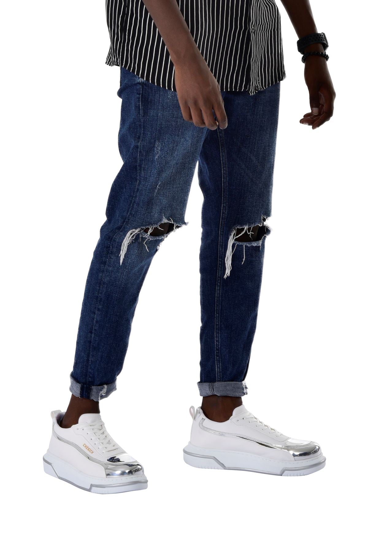 CH241 CBT Signature Line Up Men's Shoes WHITE/SILVER - STREETMODE ™