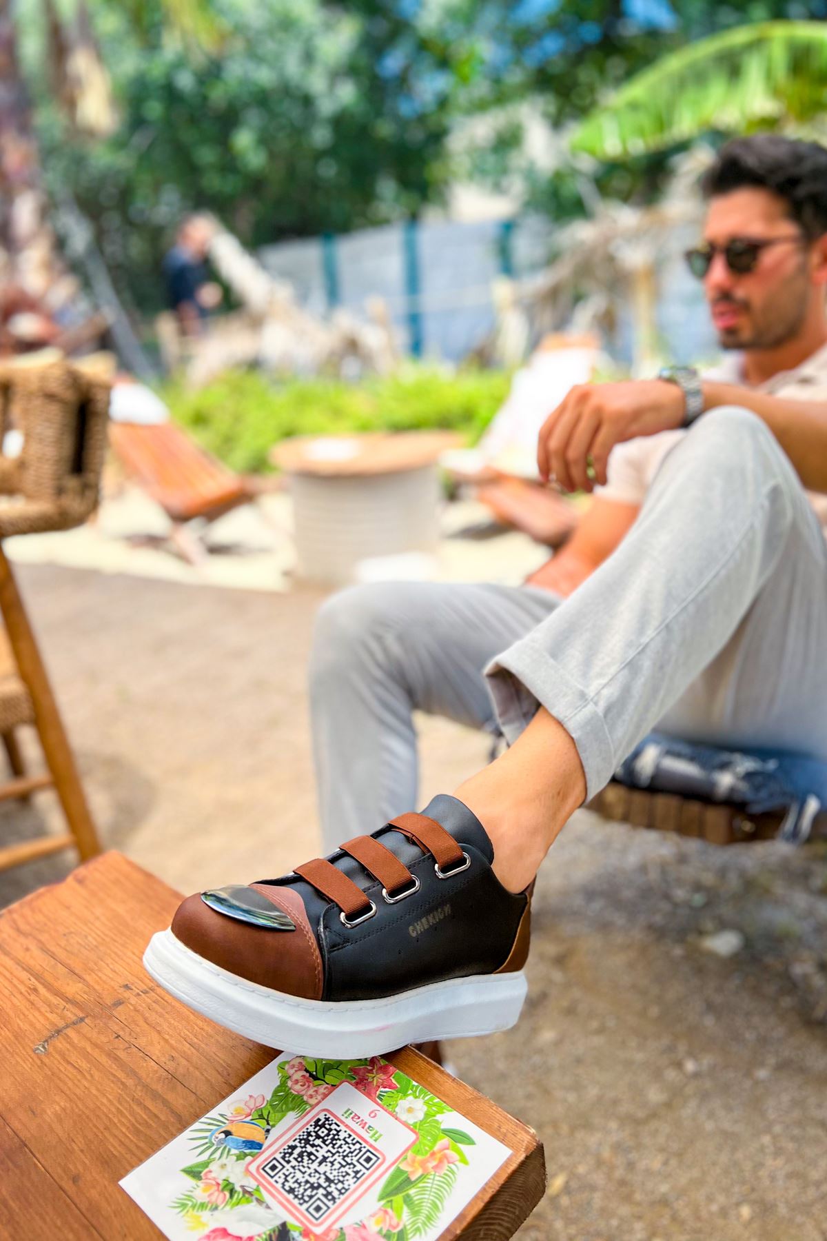 CH251 GBT Mirror Furry Men's Shoes BLACK/Brown - STREETMODE ™