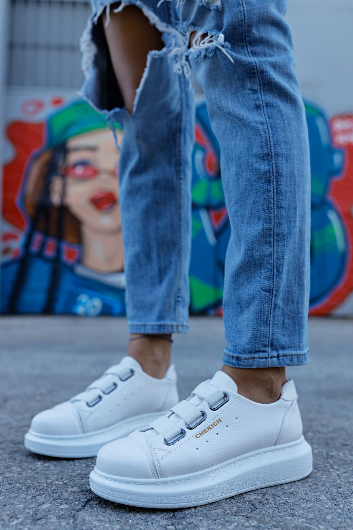 CH253 CBT Women's Sneakers Shoes WHITE - STREETMODE ™