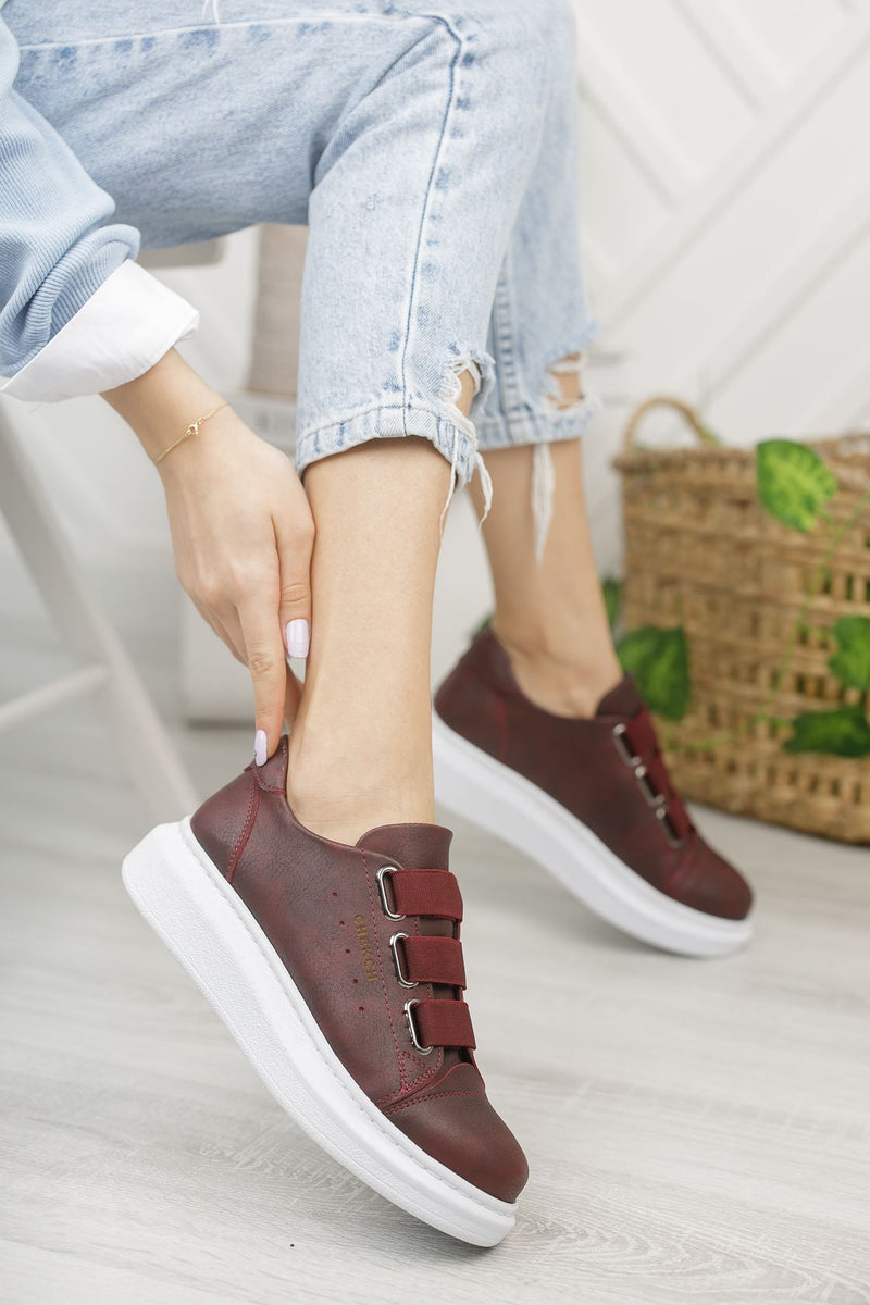CH253 CBT Women's Sneakers Shoes CLARET RED - STREETMODE ™