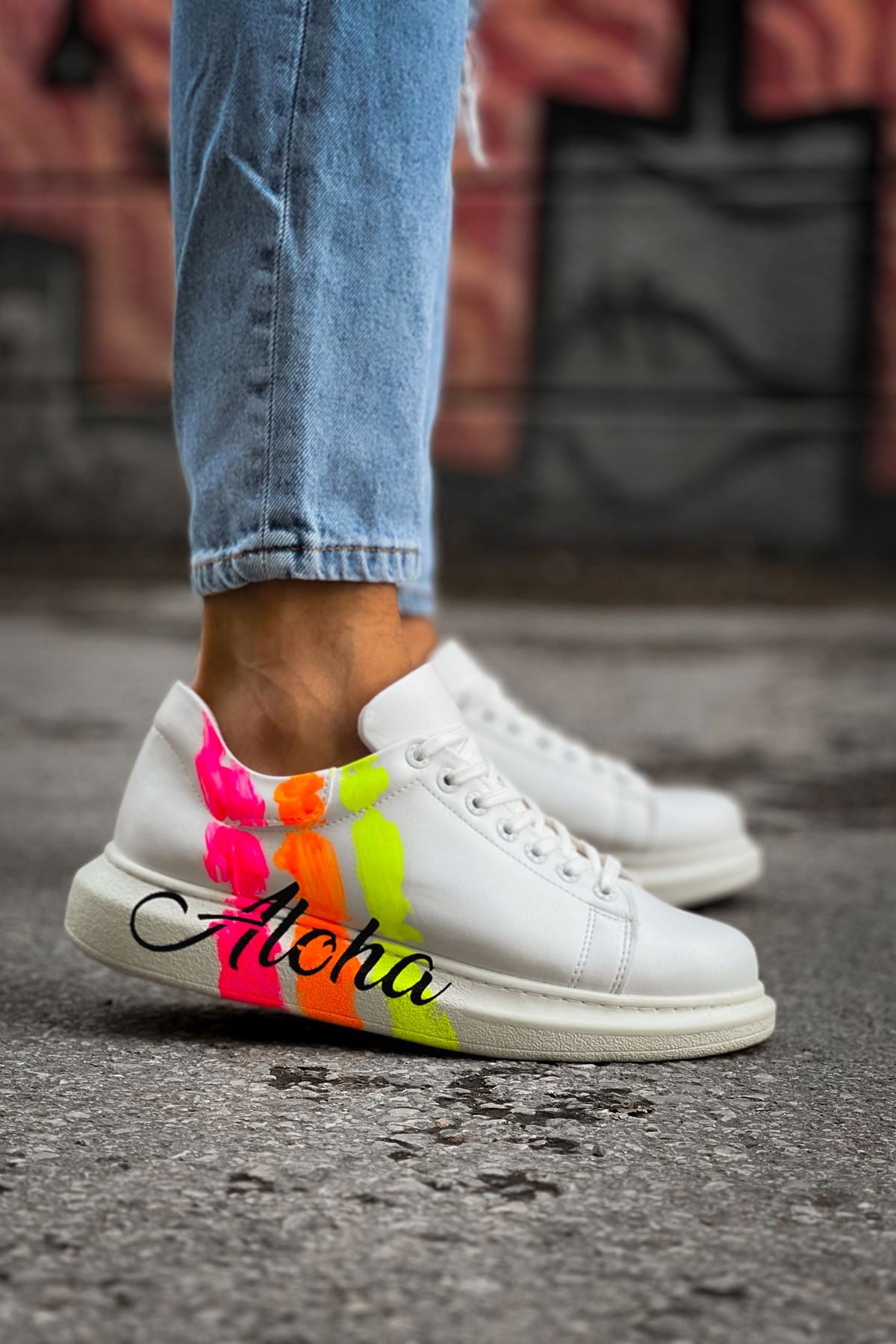 CH254 CBT Pittura Men's Shoes 501 ALOHA YELLOW PINK WHITE - STREETMODE ™