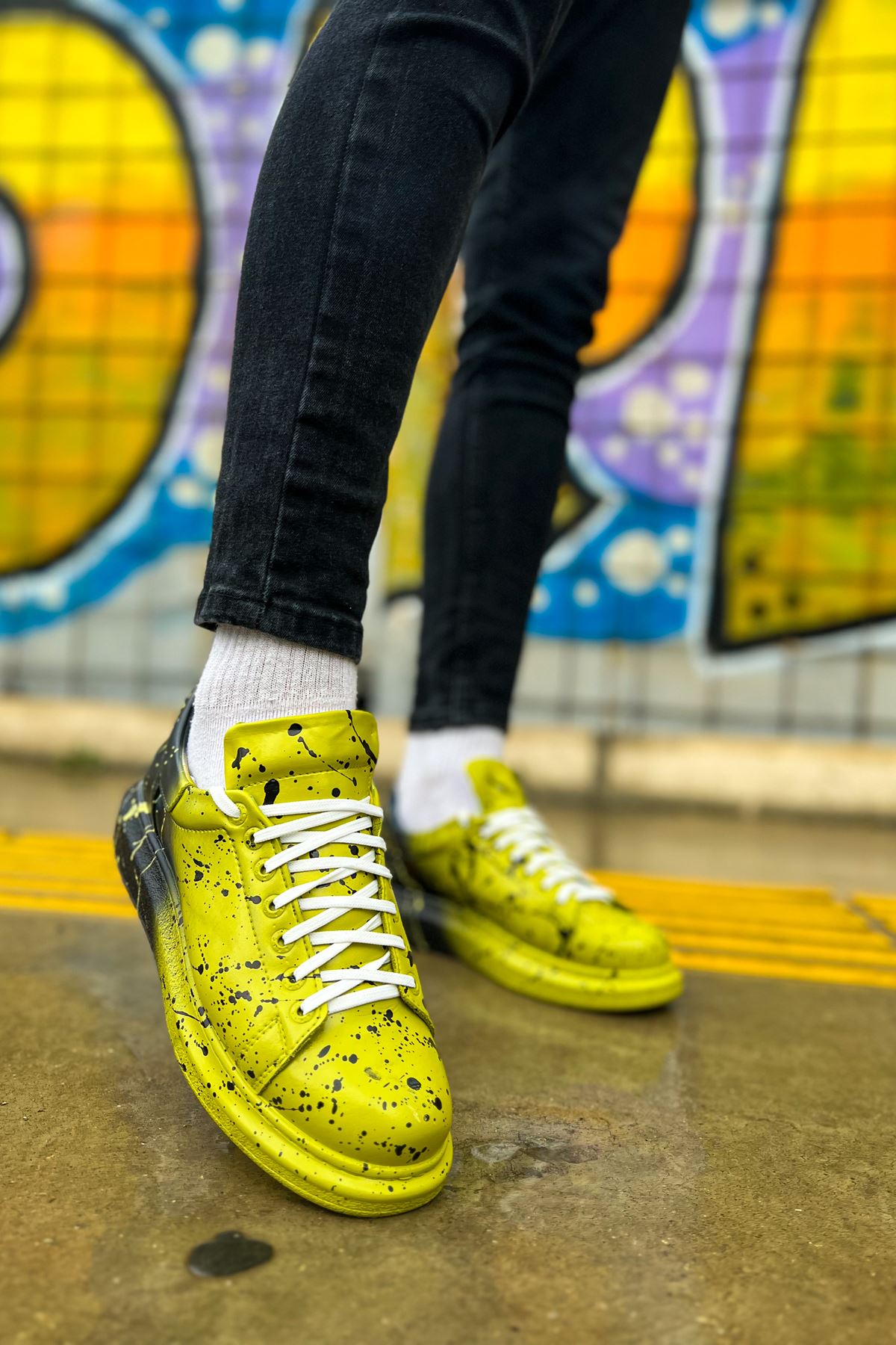 CH254 CBT Pittura Men's Shoes Sneakers GREEN BLACK SPLUSH - STREET MODE ™