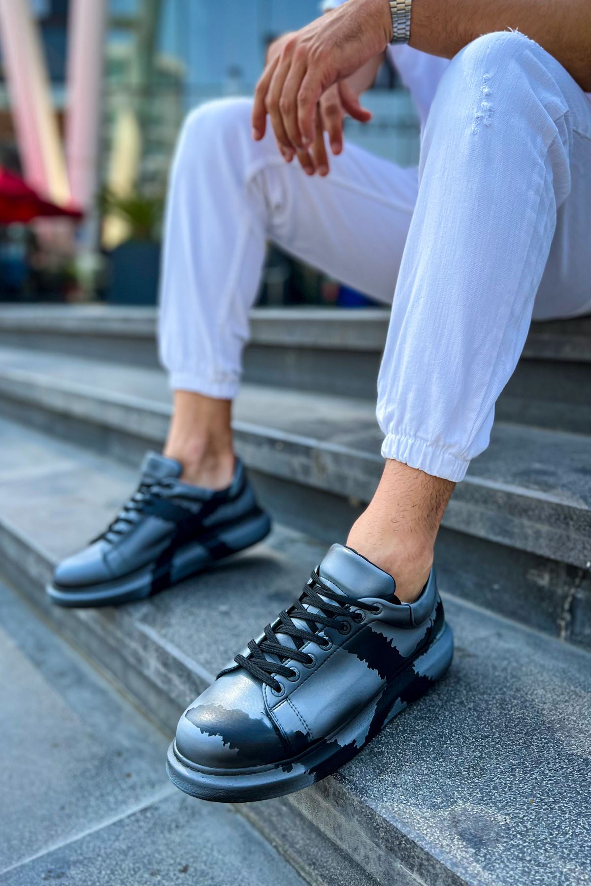 CH254 CST Pittura Men's Shoes 551 GRAY BLACK - STREETMODE ™