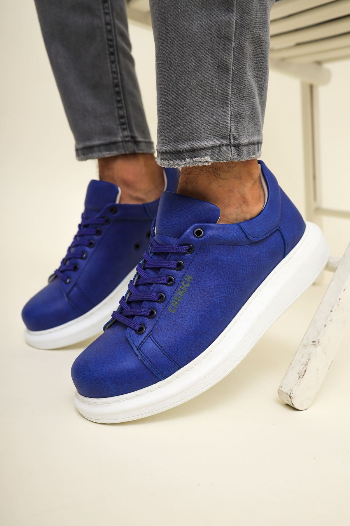 CH257 BT Men's Sneakers  Shoes Sax Blue - STREETMODE ™