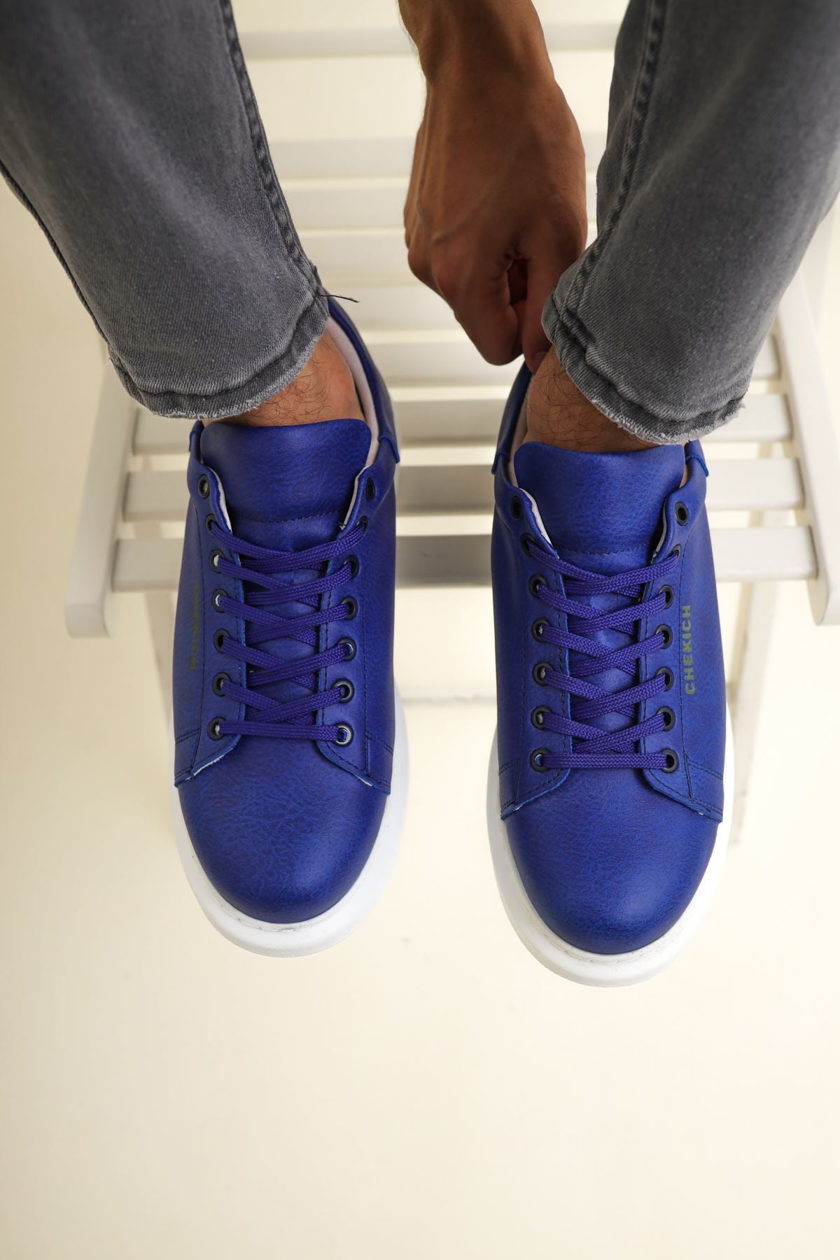 CH257 BT Men's Sneakers  Shoes Sax Blue - STREETMODE ™