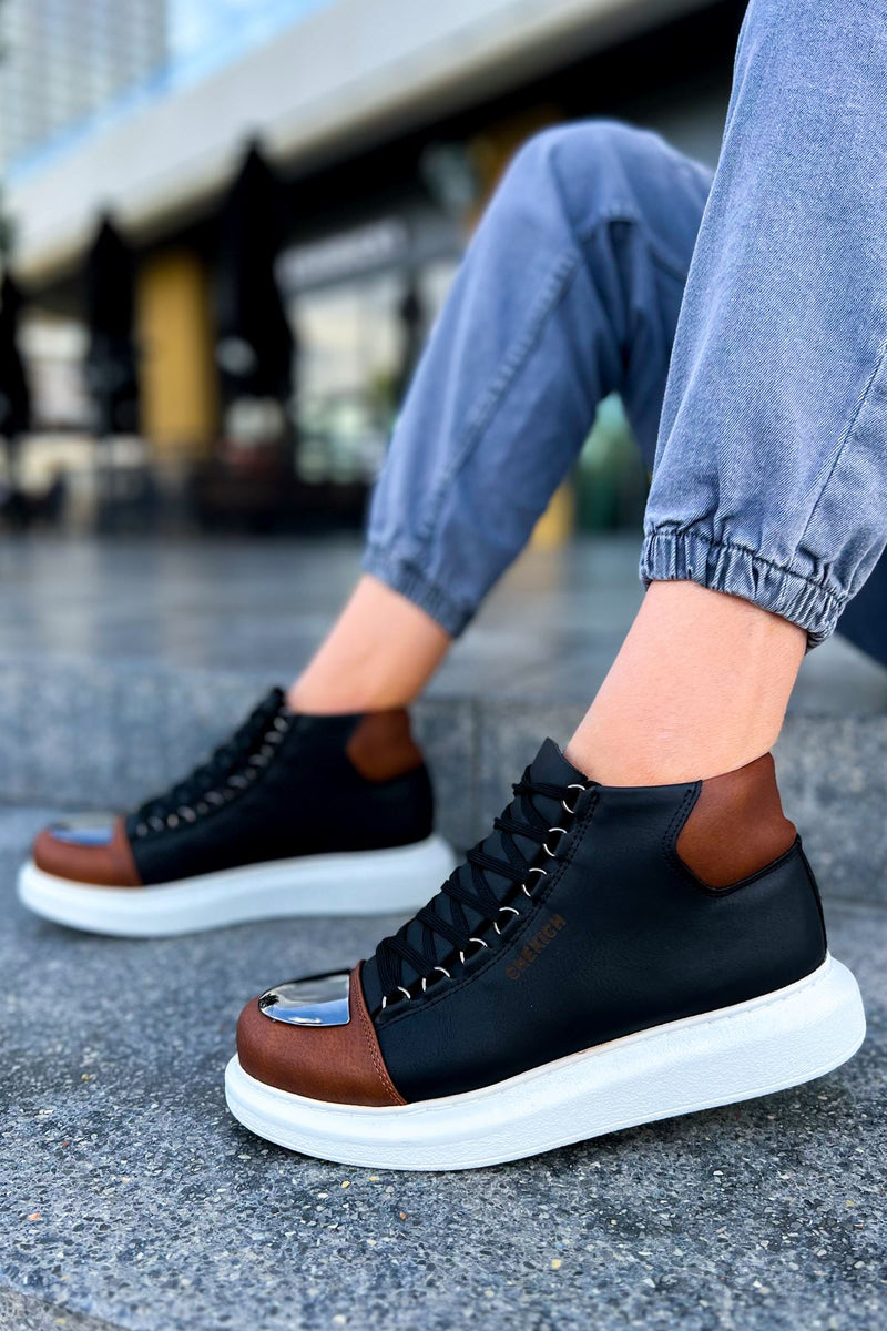 CH267 GBT Roma Mirror Men's Boots BLACK/Brown - STREETMODE ™