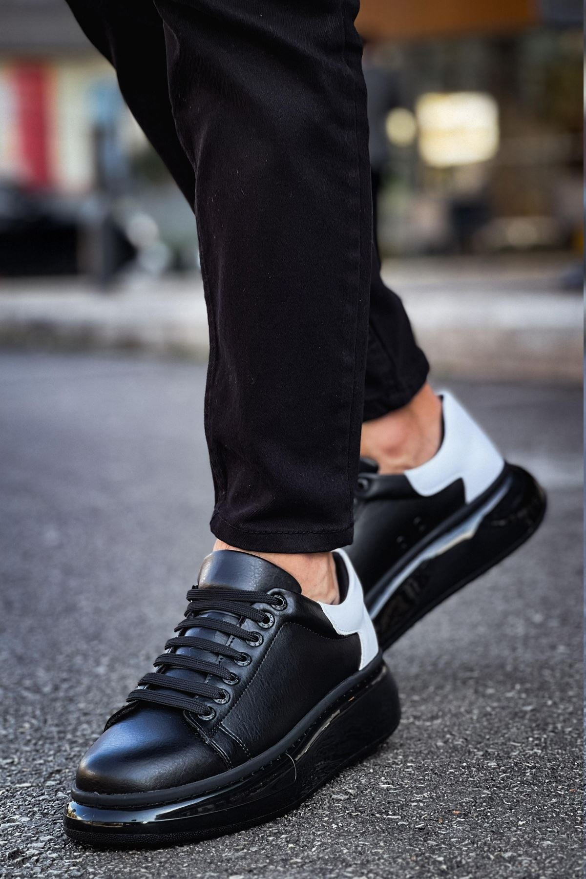 CH295 CST Men's Sneakers Shoes BLACK/WHITE - STREETMODE ™