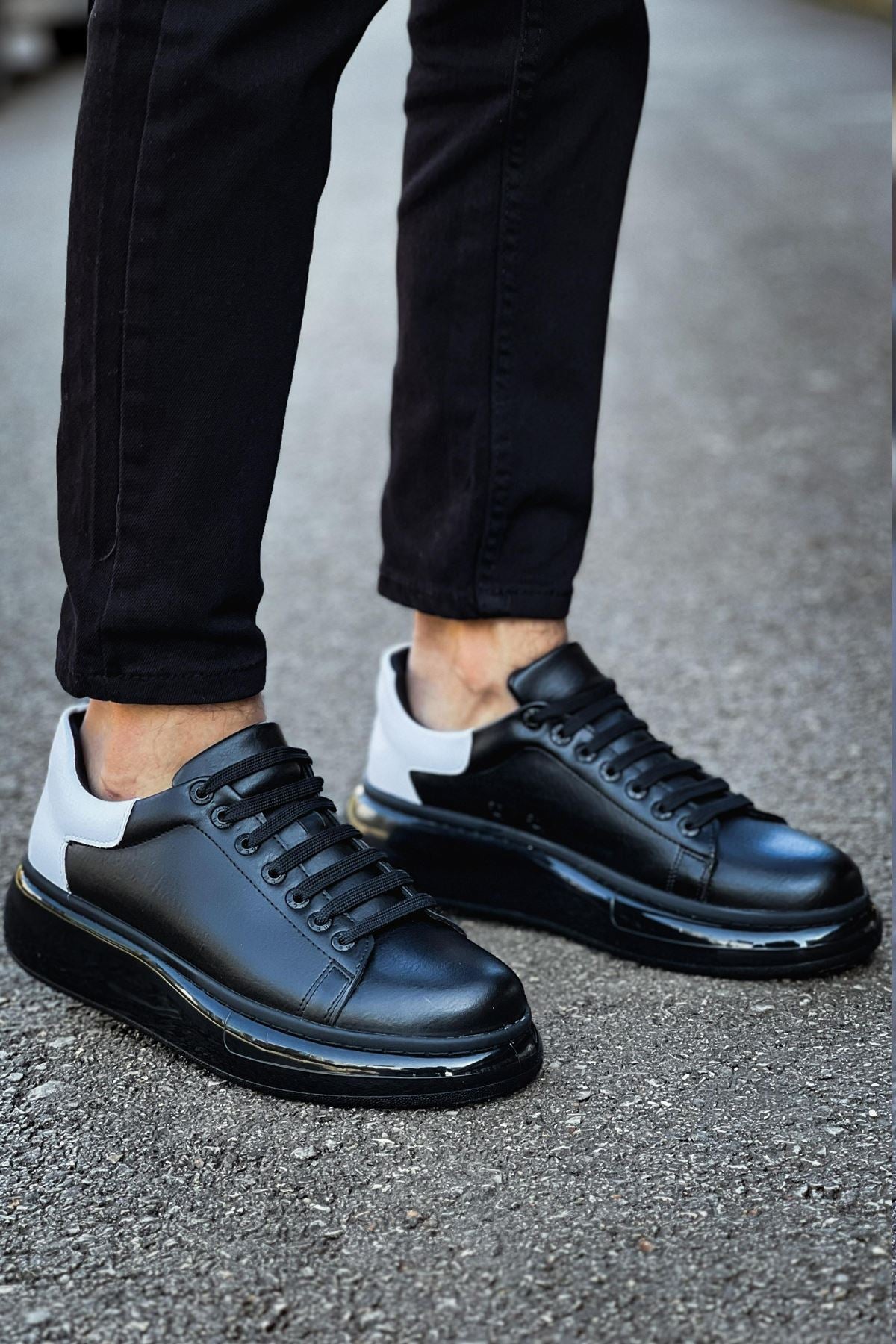 CH295 CST Men's Sneakers Shoes BLACK/WHITE - STREETMODE ™