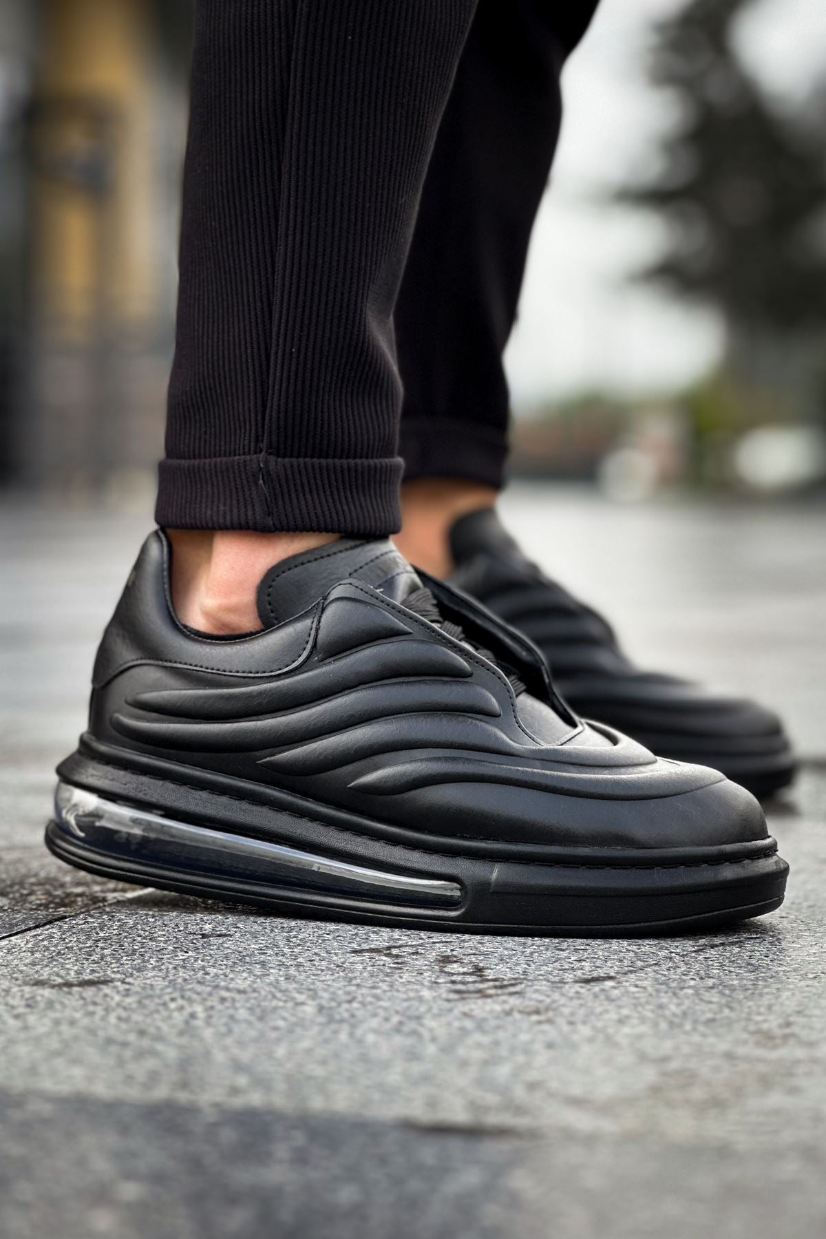 CH299 FST Sollievo Men's Sneakers Shoes BLACK - STREETMODE ™