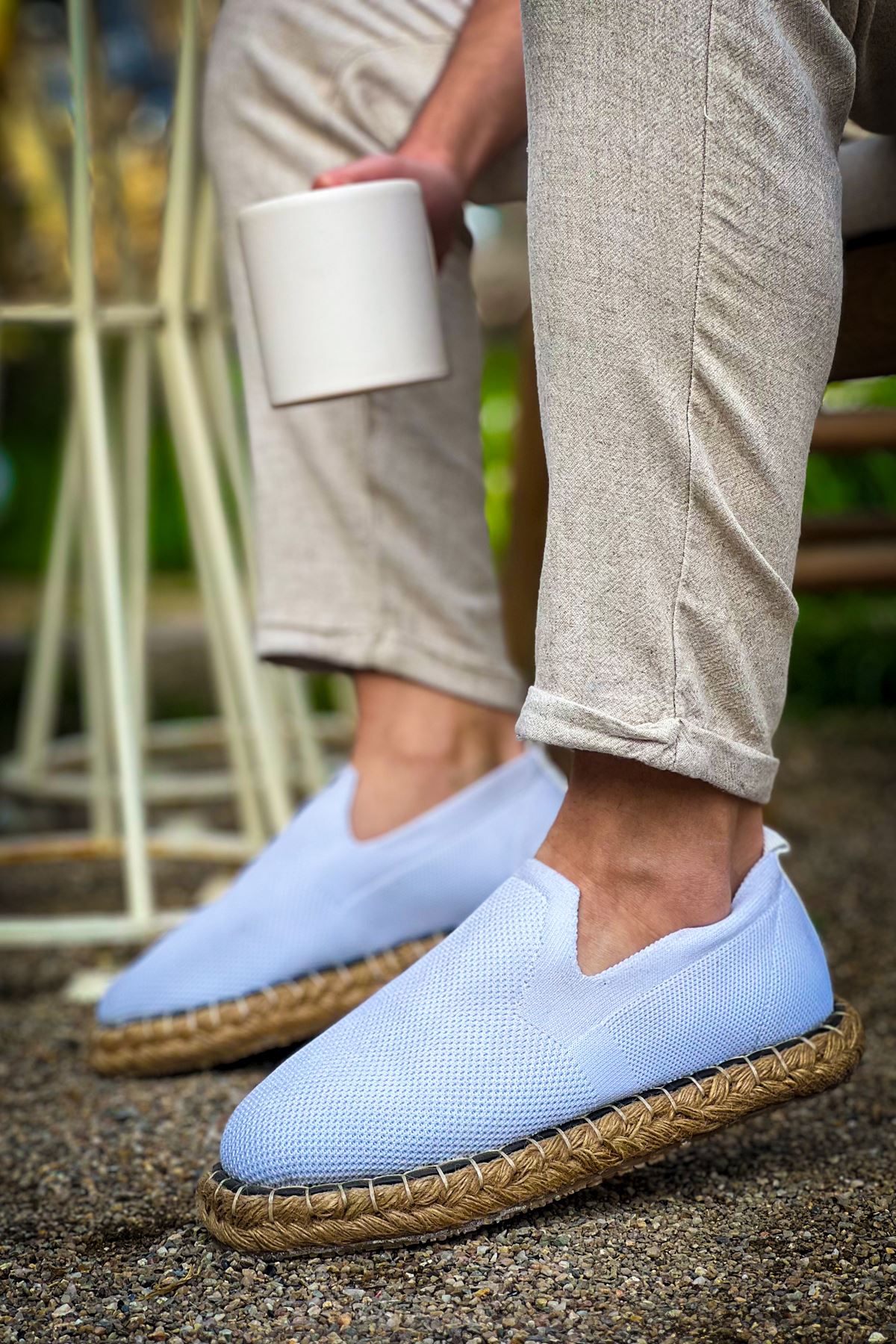 CH305 Knitwear Men's Shoes WHITE - STREETMODE ™
