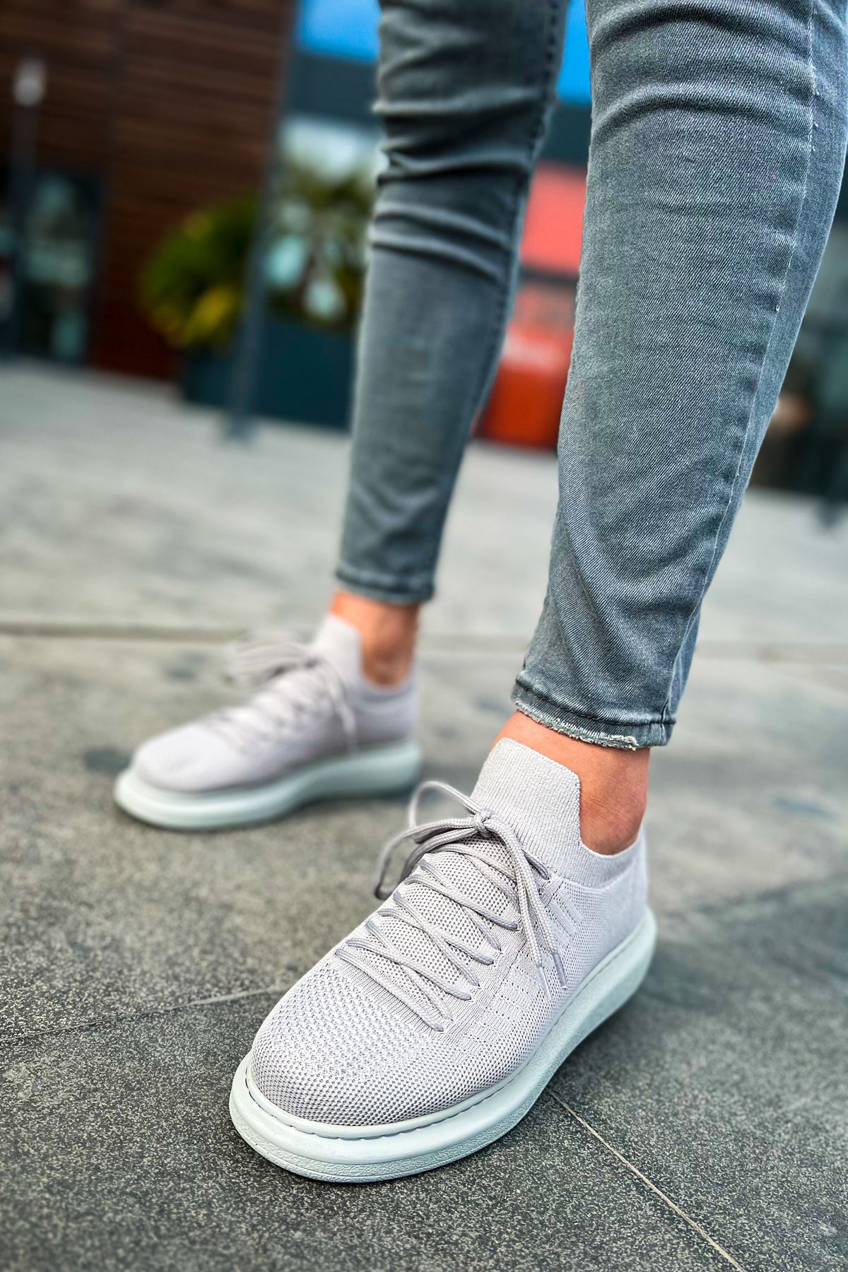 CH307 Knitwear Men's Shoes GRAY - STREETMODE ™