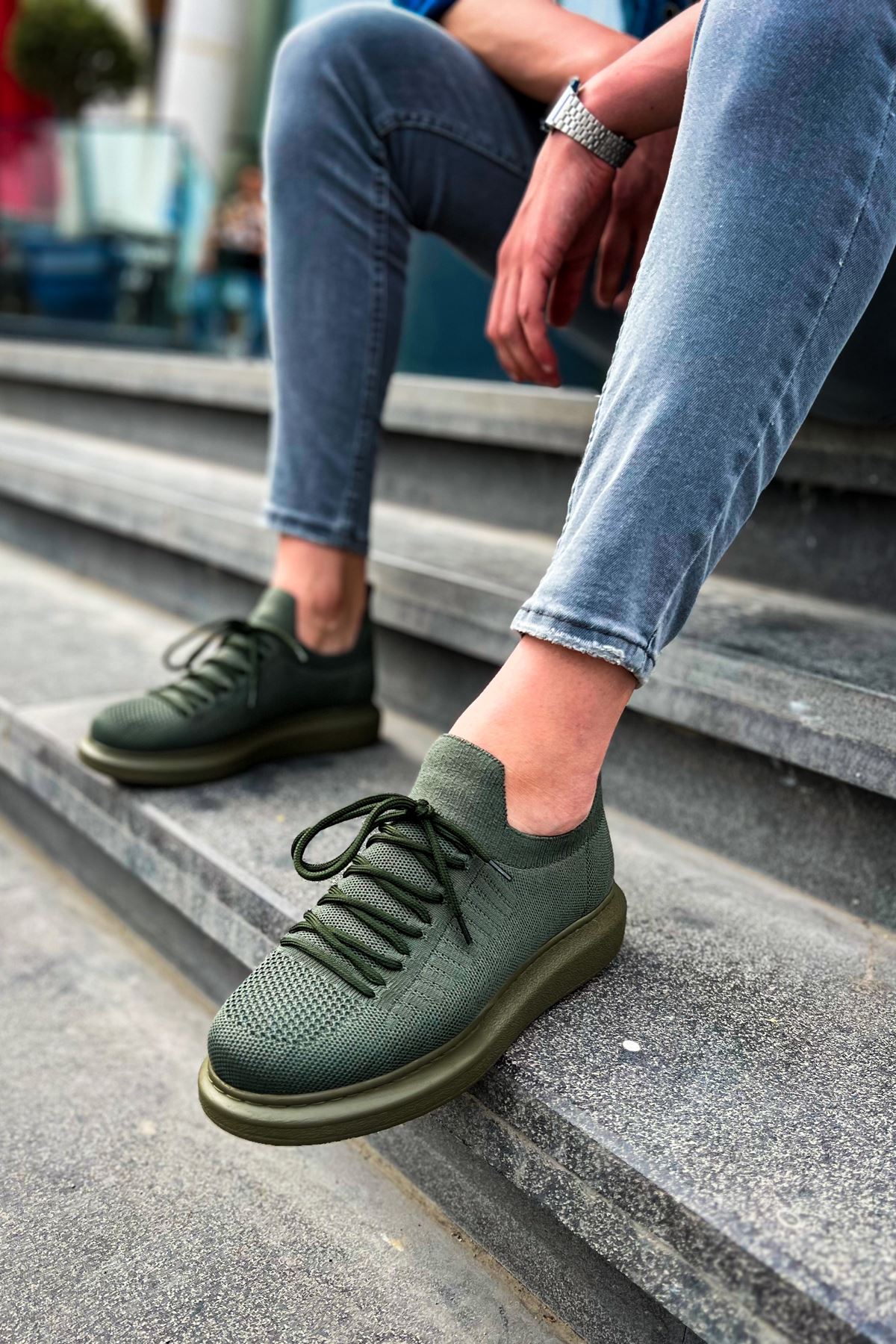 CH307 Knitwear Men's Shoes HAKI - STREETMODE ™