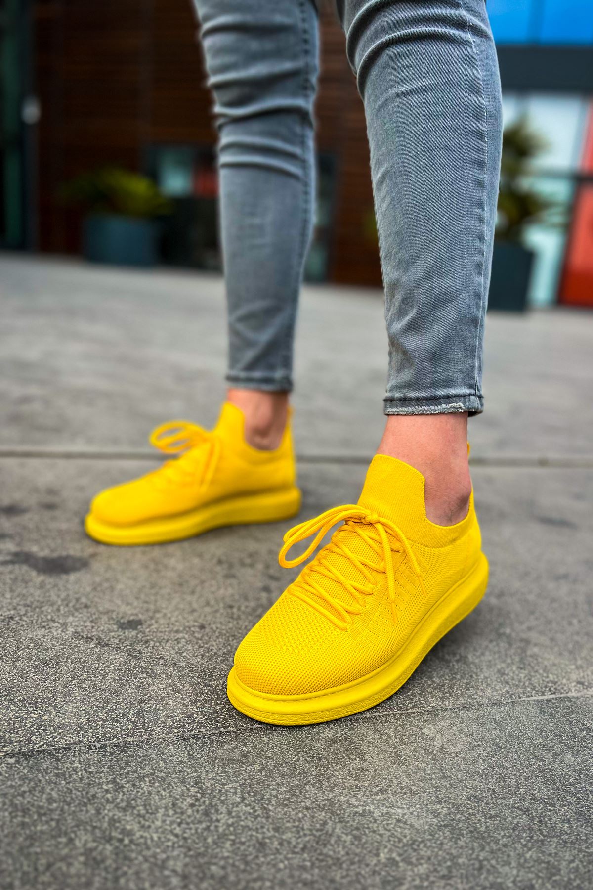 CH307 Knitwear Men's Shoes YELLOW - STREETMODE ™