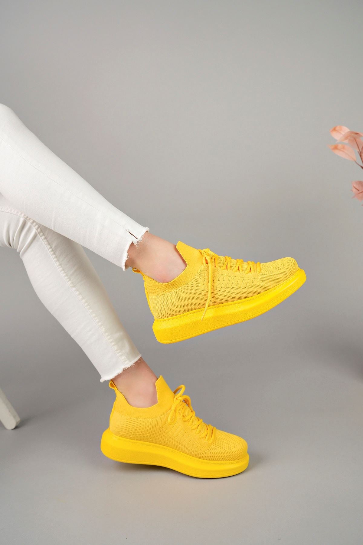CH307 RT Tricot Women's Shoes YELLOW - STREETMODE ™