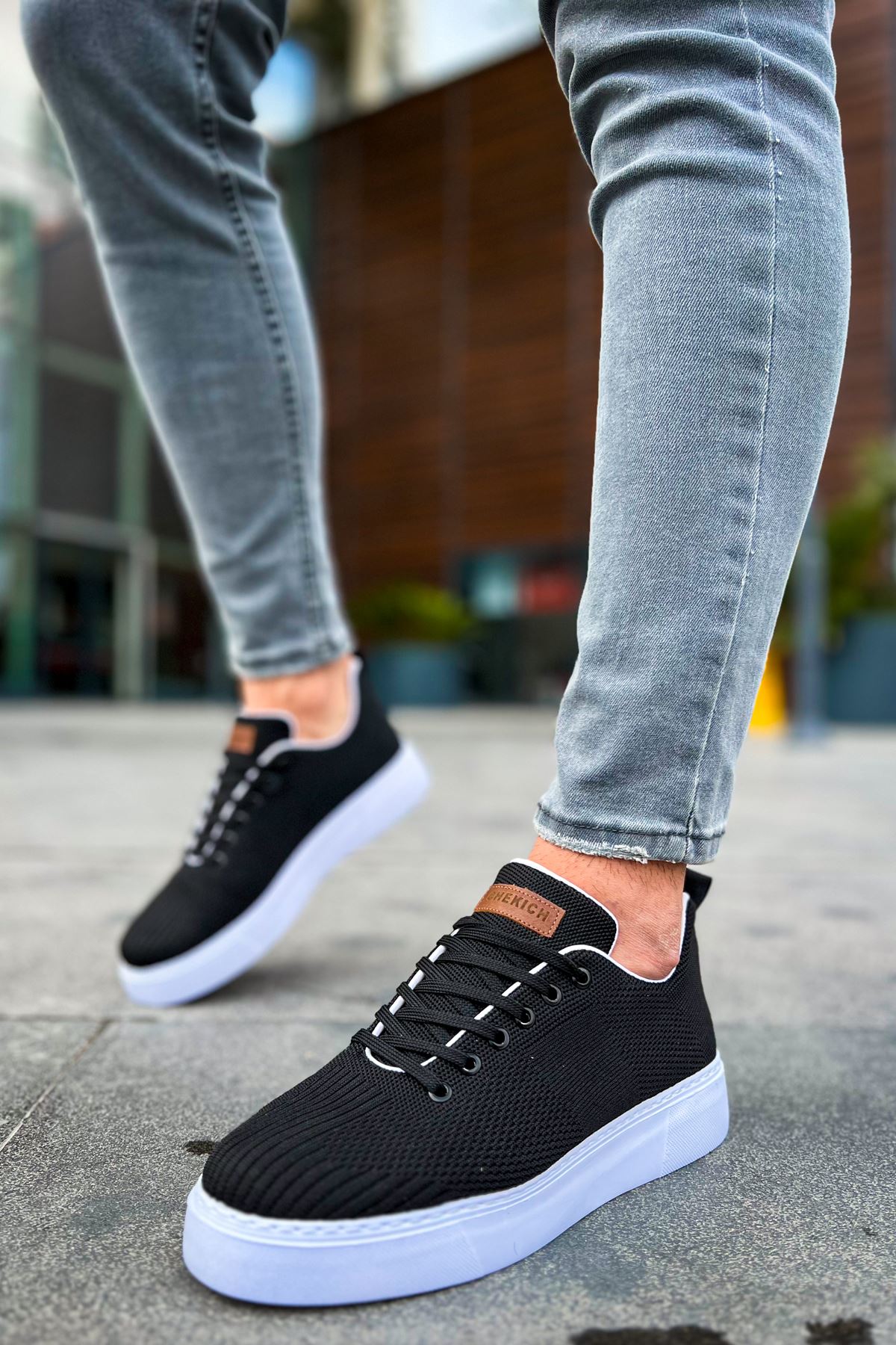 CH413 Crew Men's Sport Sneakers Shoes BLACK - STREETMODE ™