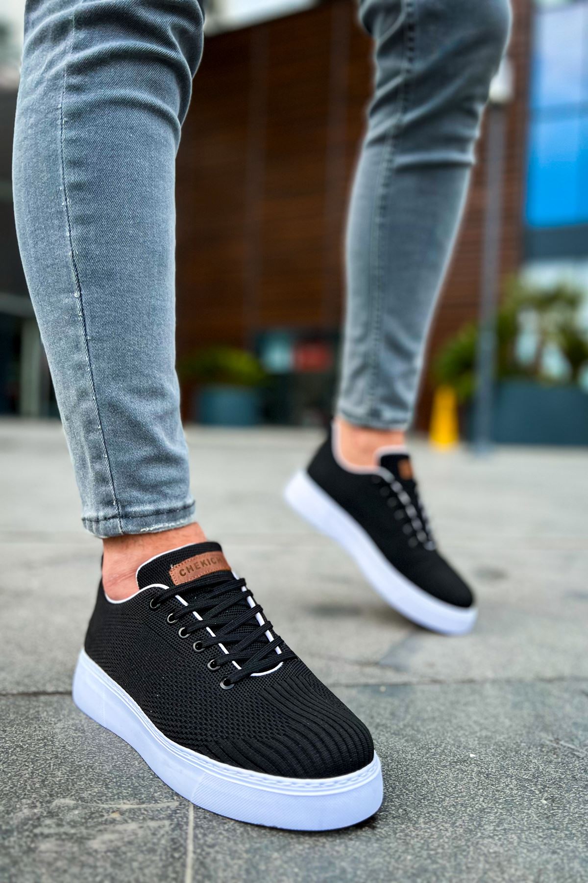 CH413 Crew Men's Sport Sneakers Shoes BLACK - STREETMODE ™