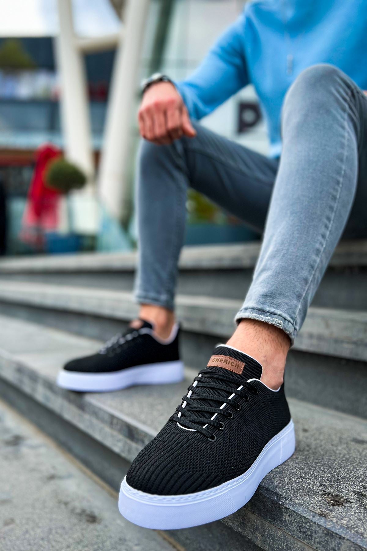 CH413 Crew Men's Sport Sneakers Shoes BLACK - STREETMODE ™