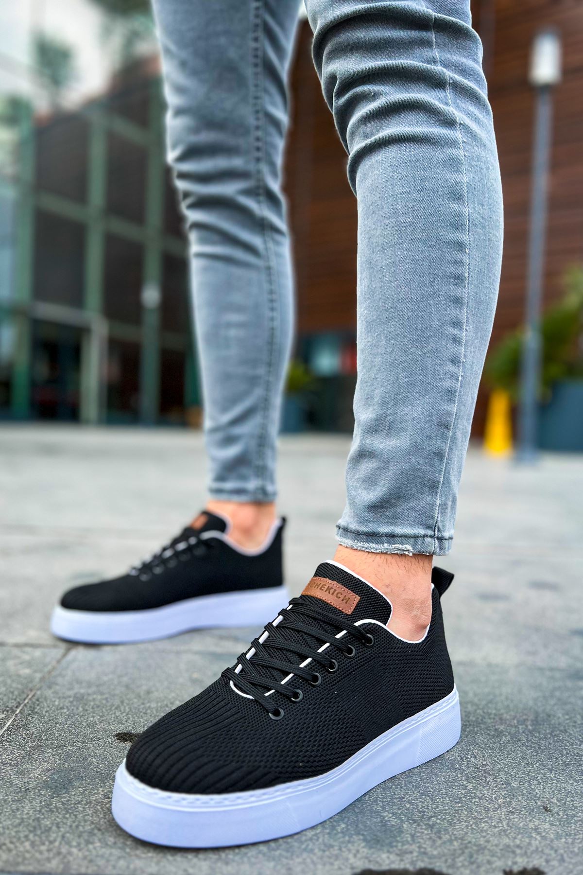 CH413 Crew Men's Sport Sneakers Shoes BLACK - STREETMODE ™