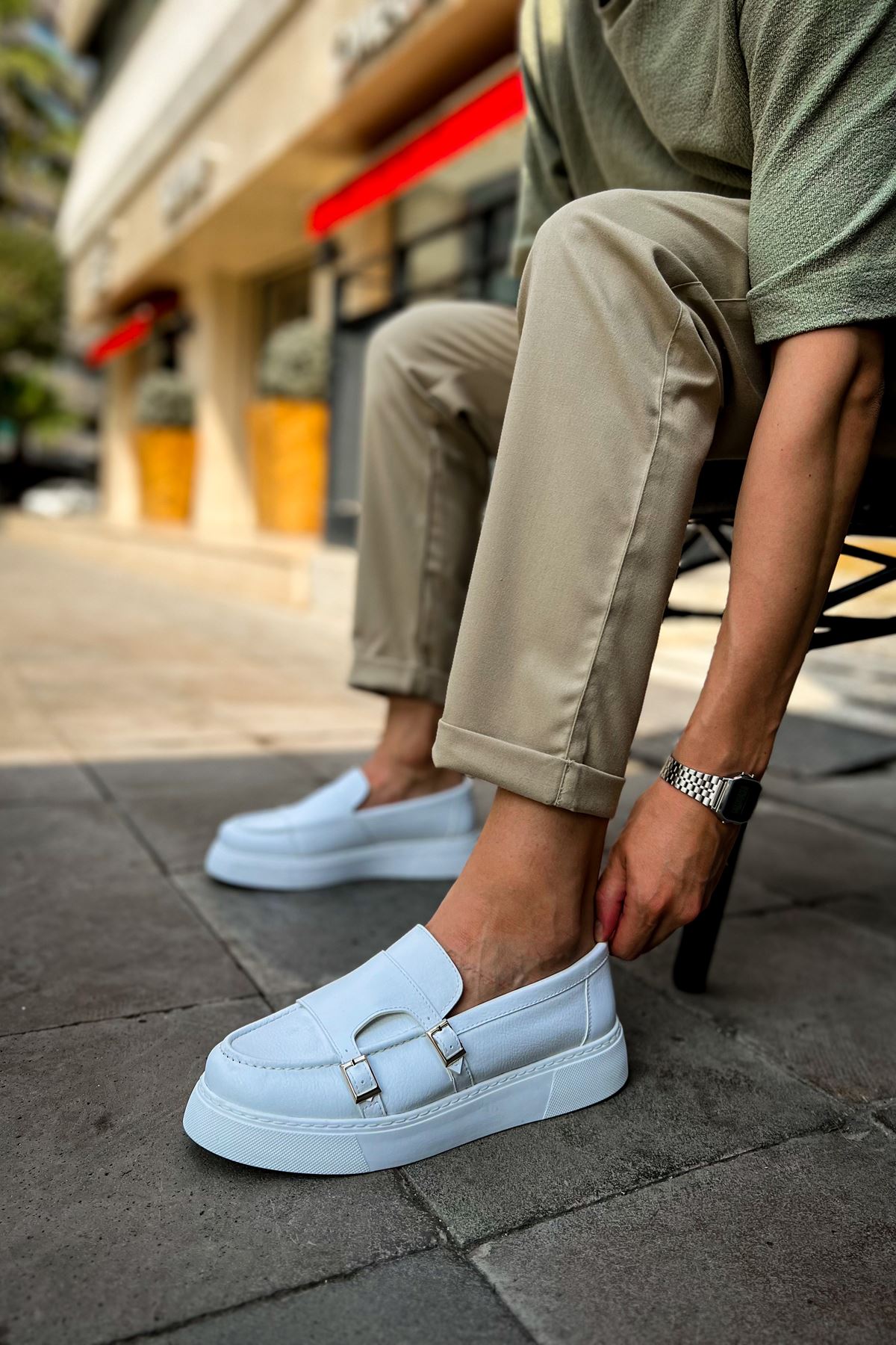 CH417 CBT Mancini Men's Casual Shoes WHITE - STREETMODE ™