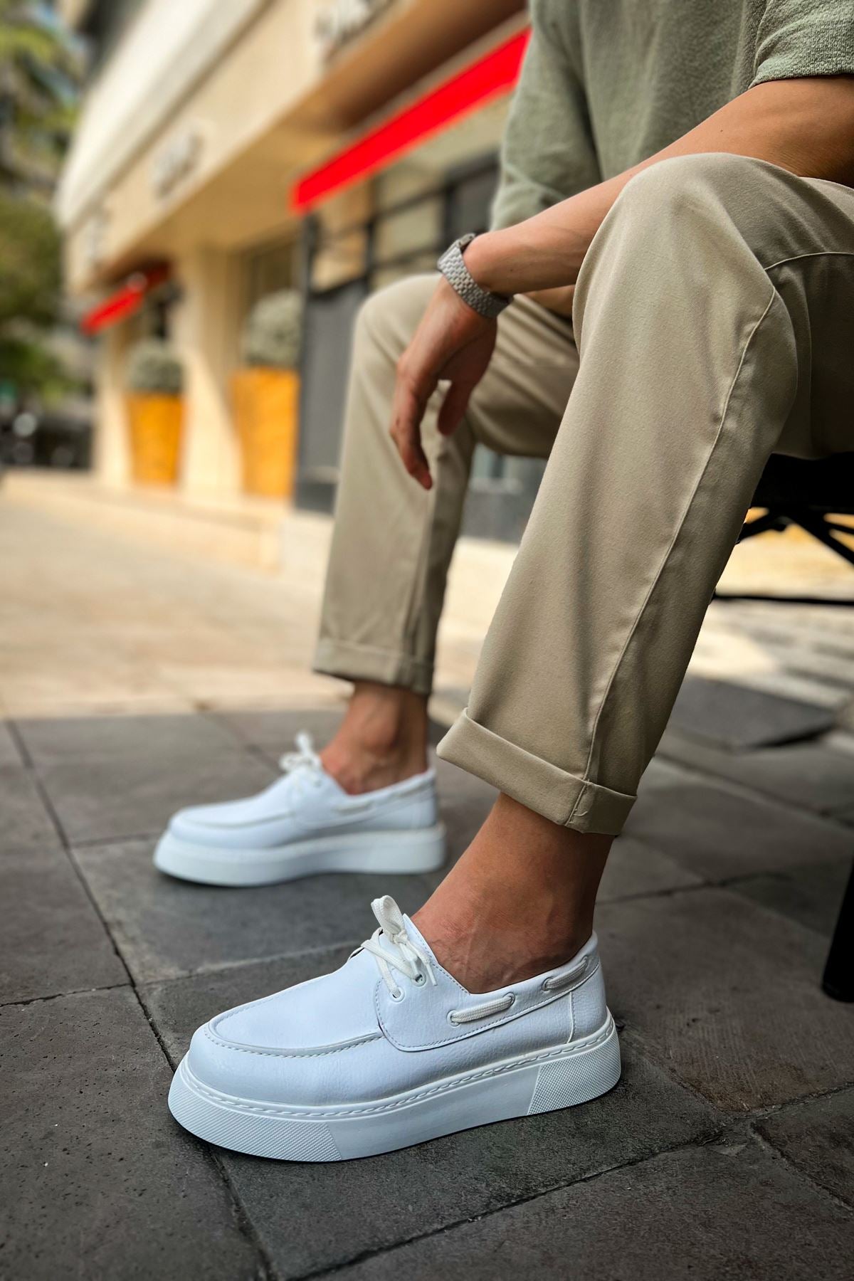 CH419 CBT Torrini Men's Casual Shoes WHITE - STREETMODE ™
