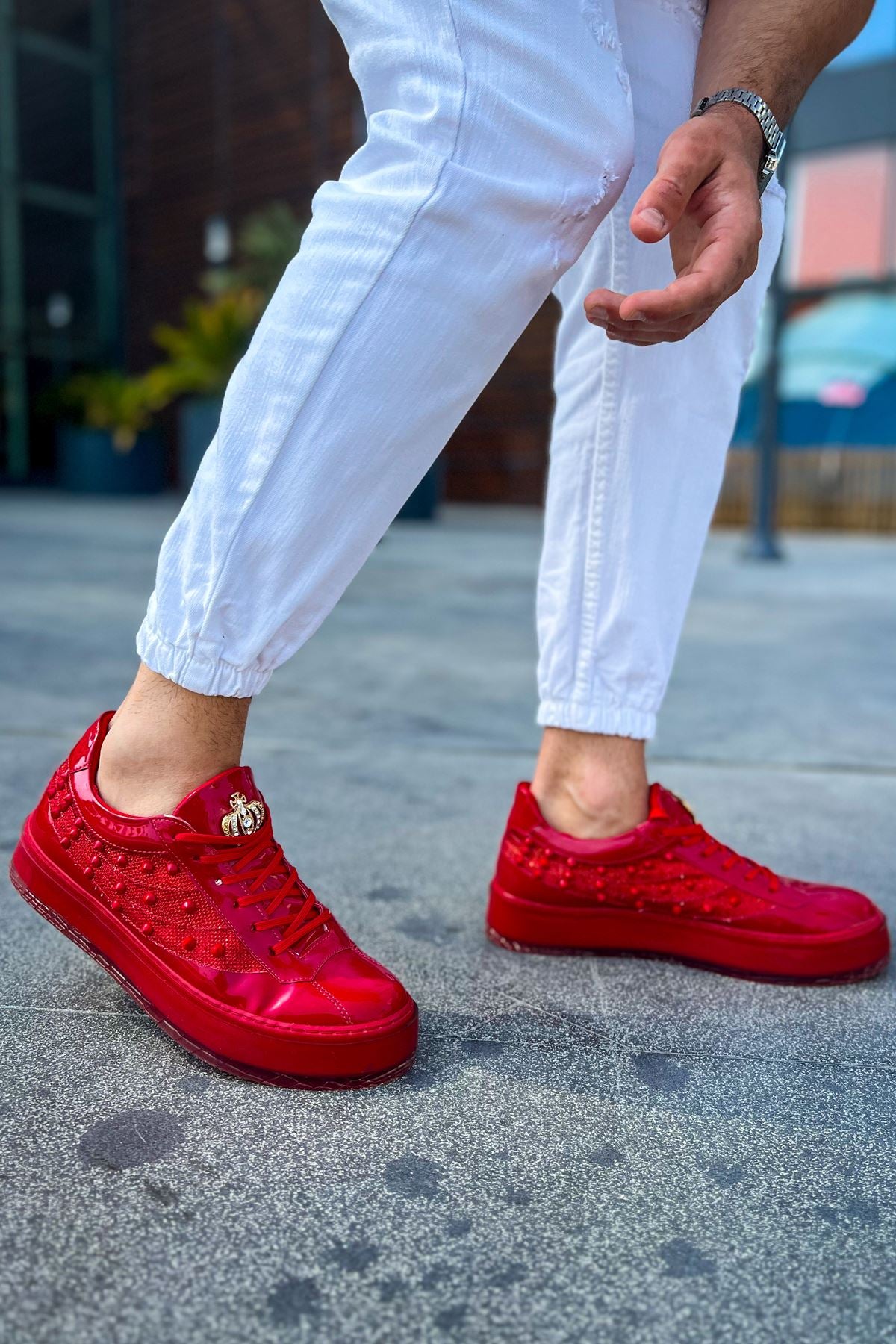 CH975 Majesty KT Men's Sneakers Shoes RED - STREETMODE ™