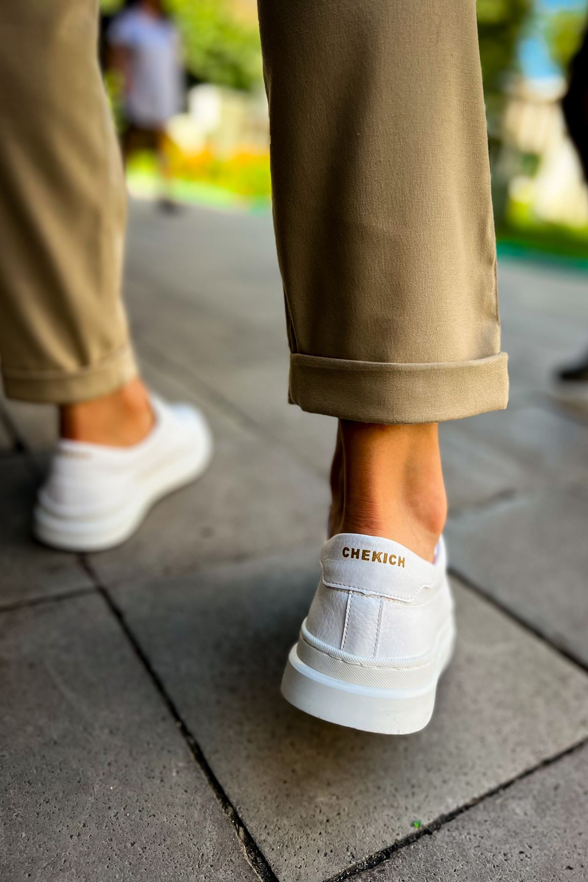 CH979 Santoni CRT Sport Men's Sneakers Shoes WHITE - STREETMODE ™