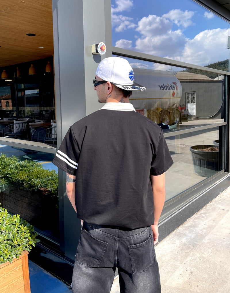 Men's Confident Collar Oversize T-Shirt - STREETMODE ™