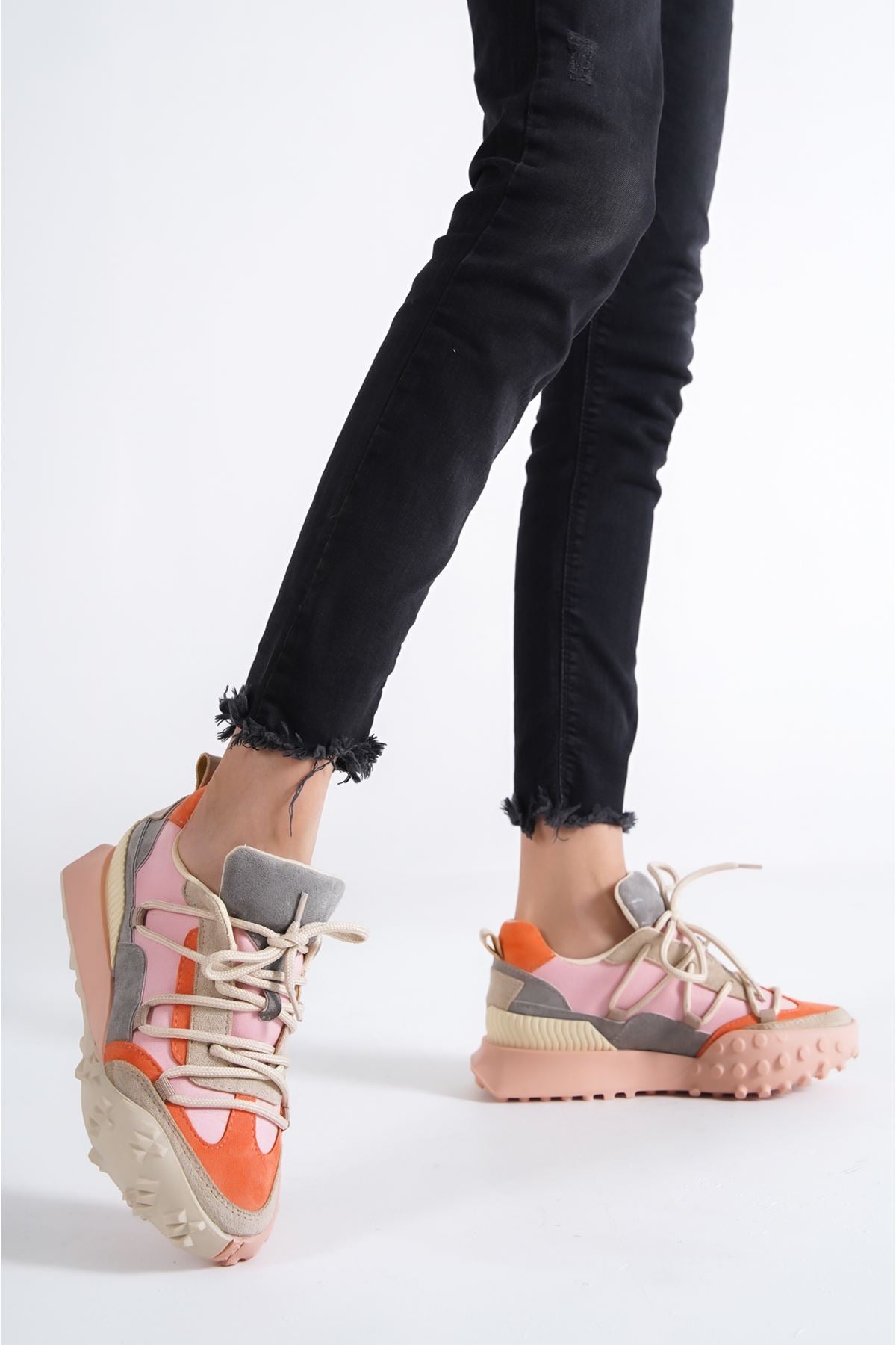 DISA Pink Women's Sneakers Shoes - STREETMODE ™