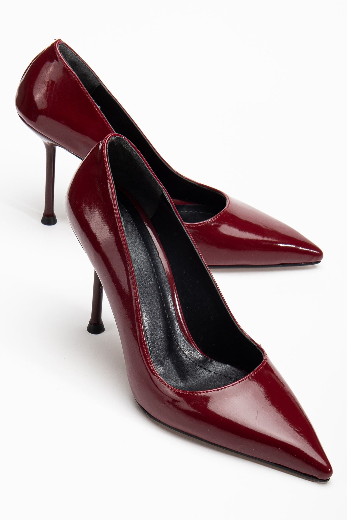 Women's High Heel Shoes Burgundy Patent Leather Stiletto - STREETMODE ™