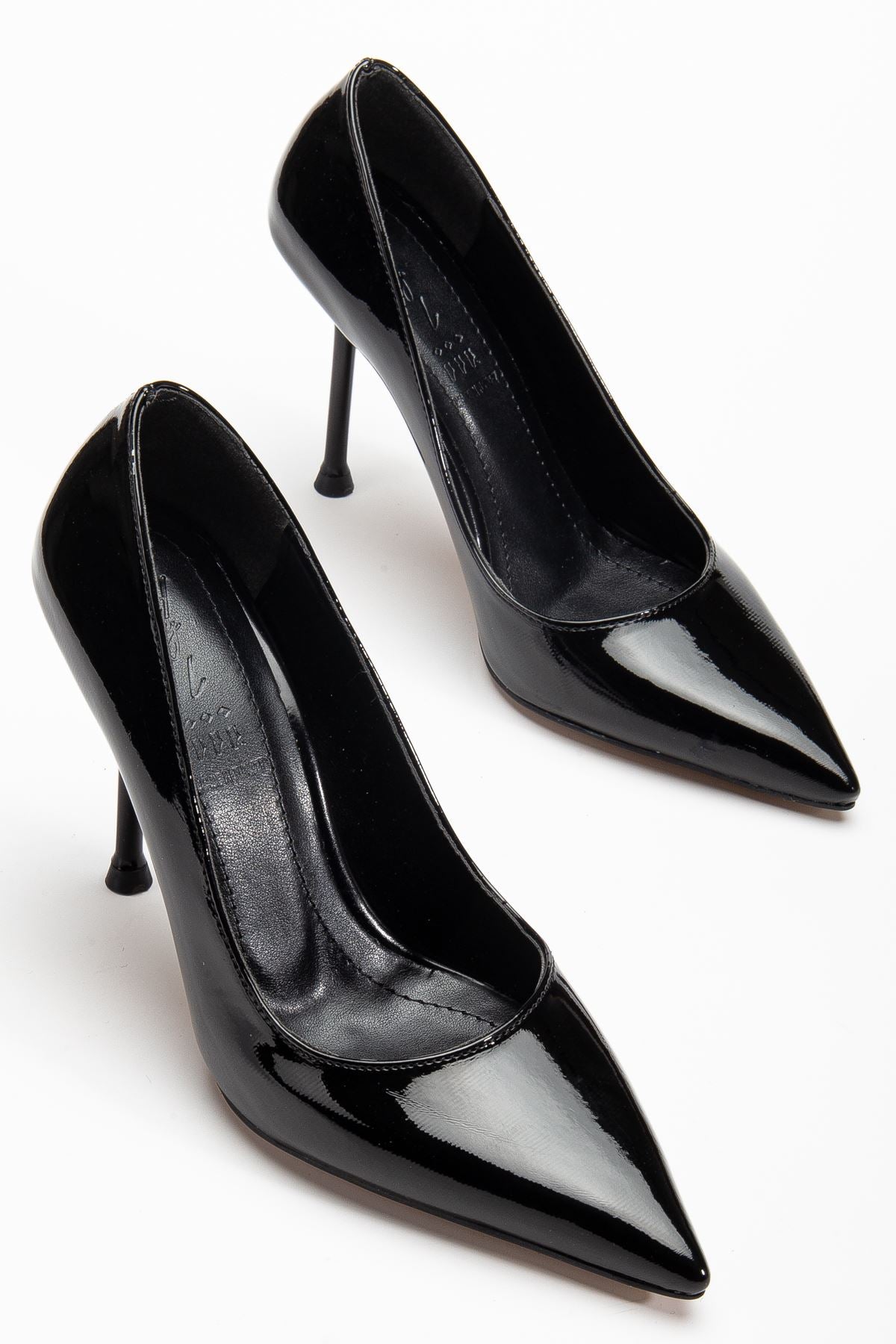 Women's High Heel Shoes Black Patent Leather Stiletto - STREETMODE ™