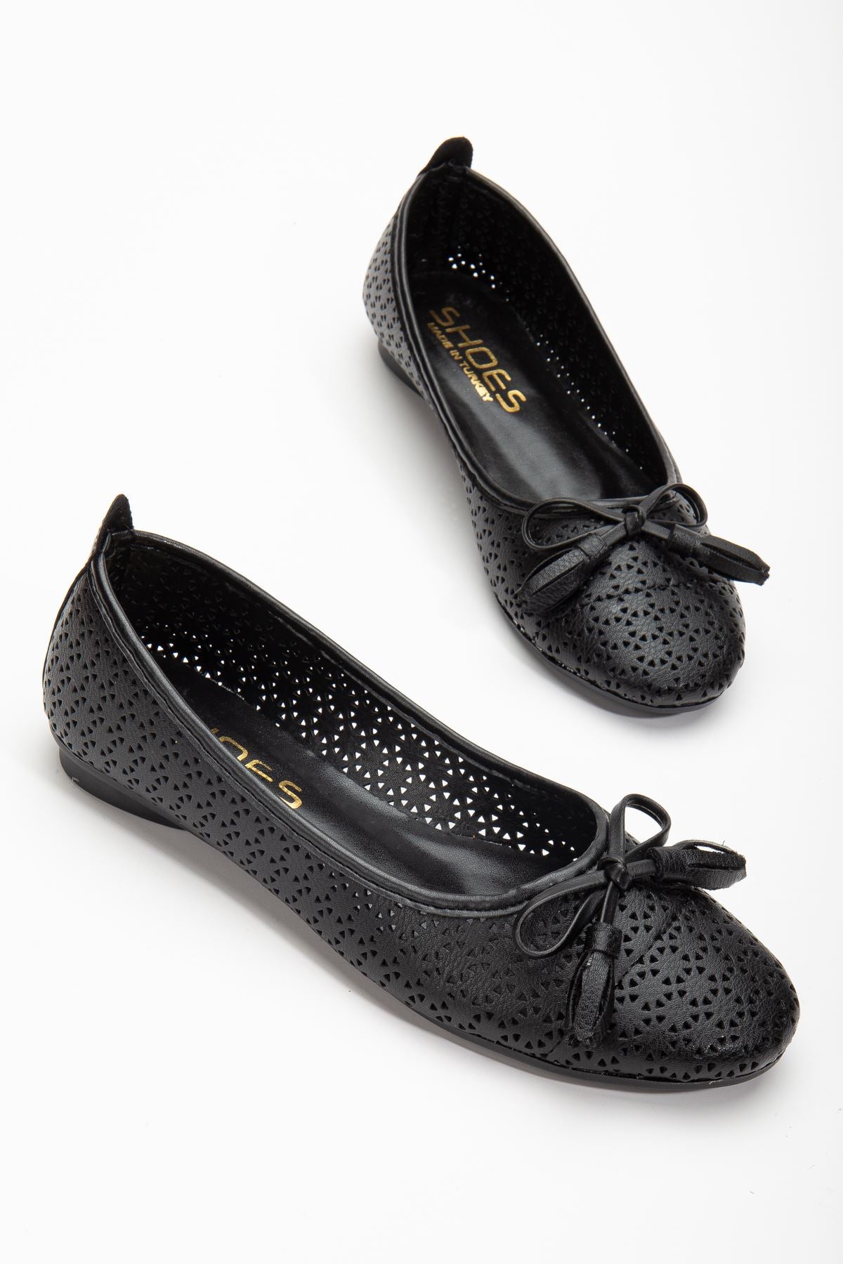 Fathie Black Skin Women's Ballerinas - STREETMODE ™