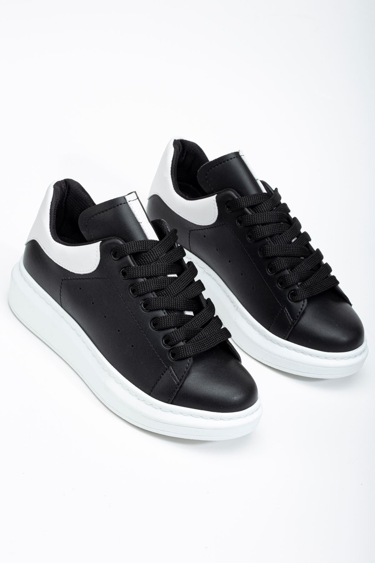 Black - White Women's Sneaker Casual Shoes - STREETMODE ™
