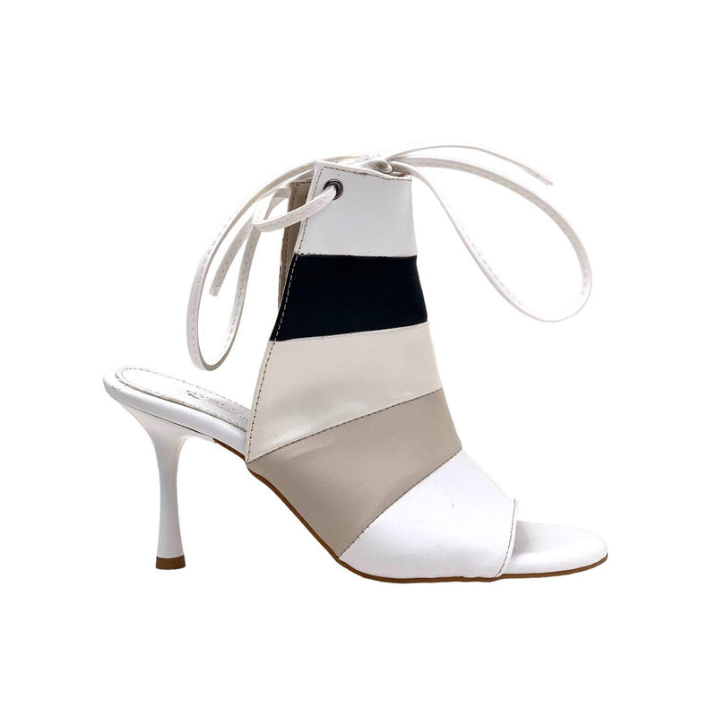 Women's Gebb White Thin Heeled Closed Shoes 8 Cm 106 - STREETMODE ™