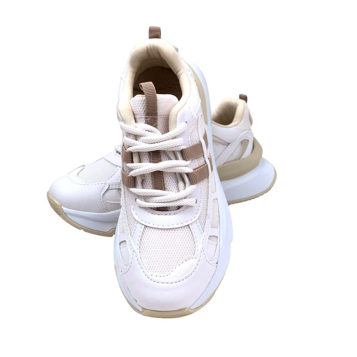 Women's Osdan White Mink Daily Sports Shoes Sneaker 4 cm - STREETMODE ™