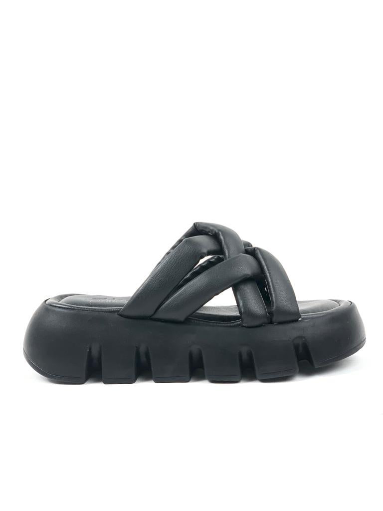 Women's Senn Black Orthopedic Soft Sole Balloon Slippers - STREETMODE ™