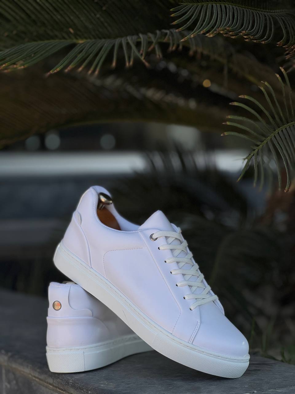 KB-BX1 White Skin High White Sole Casual Men's Shoes - STREETMODE ™