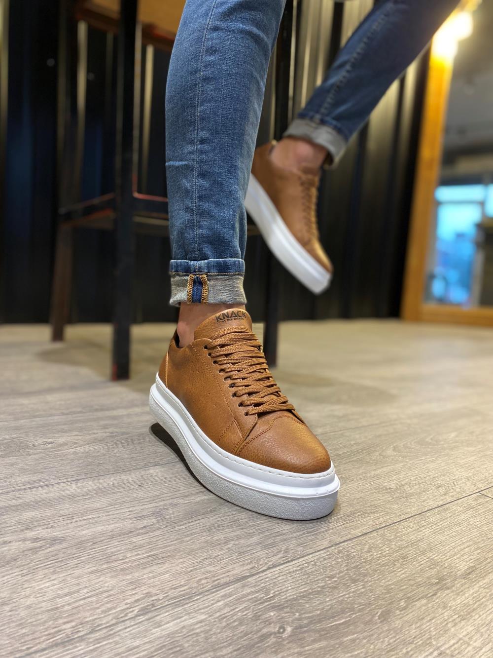 STM Men's Casual Sneakers Shoes 421 Tan - STREETMODE ™