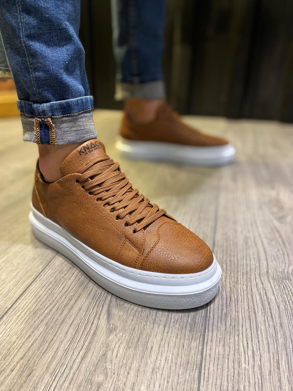 STM Men's Casual Sneakers Shoes 421 Tan - STREETMODE ™