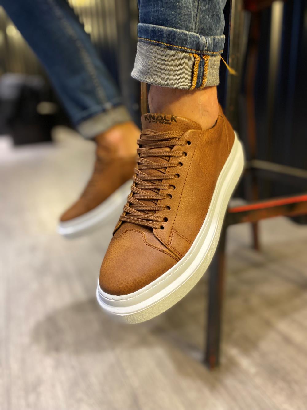 STM Men's Casual Sneakers Shoes 421 Tan - STREETMODE ™