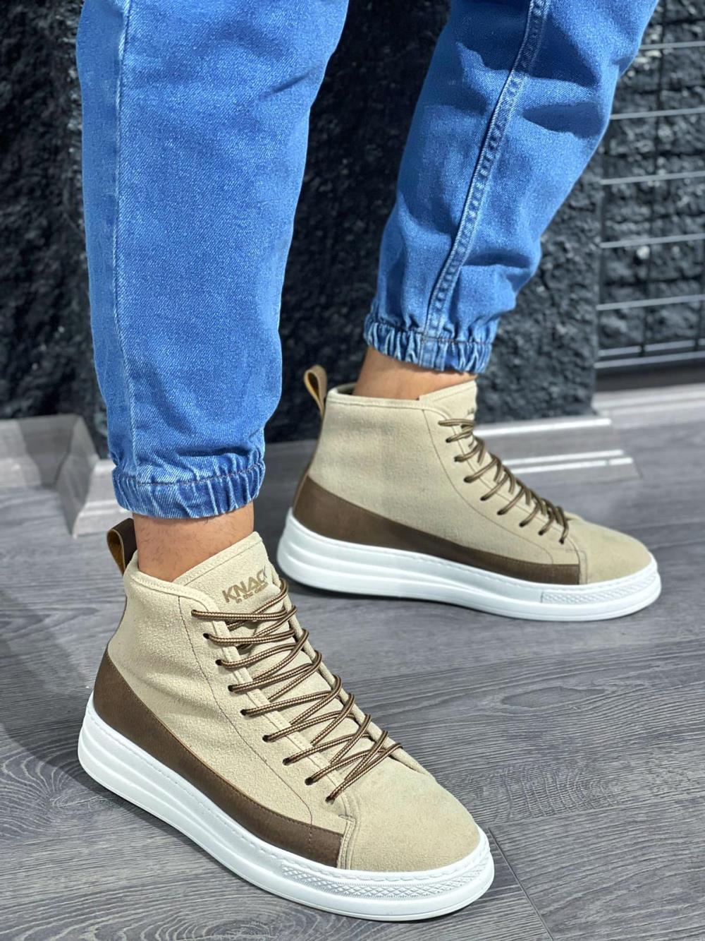 High Sole Shoes C-030 Mink Suede - STREETMODE ™