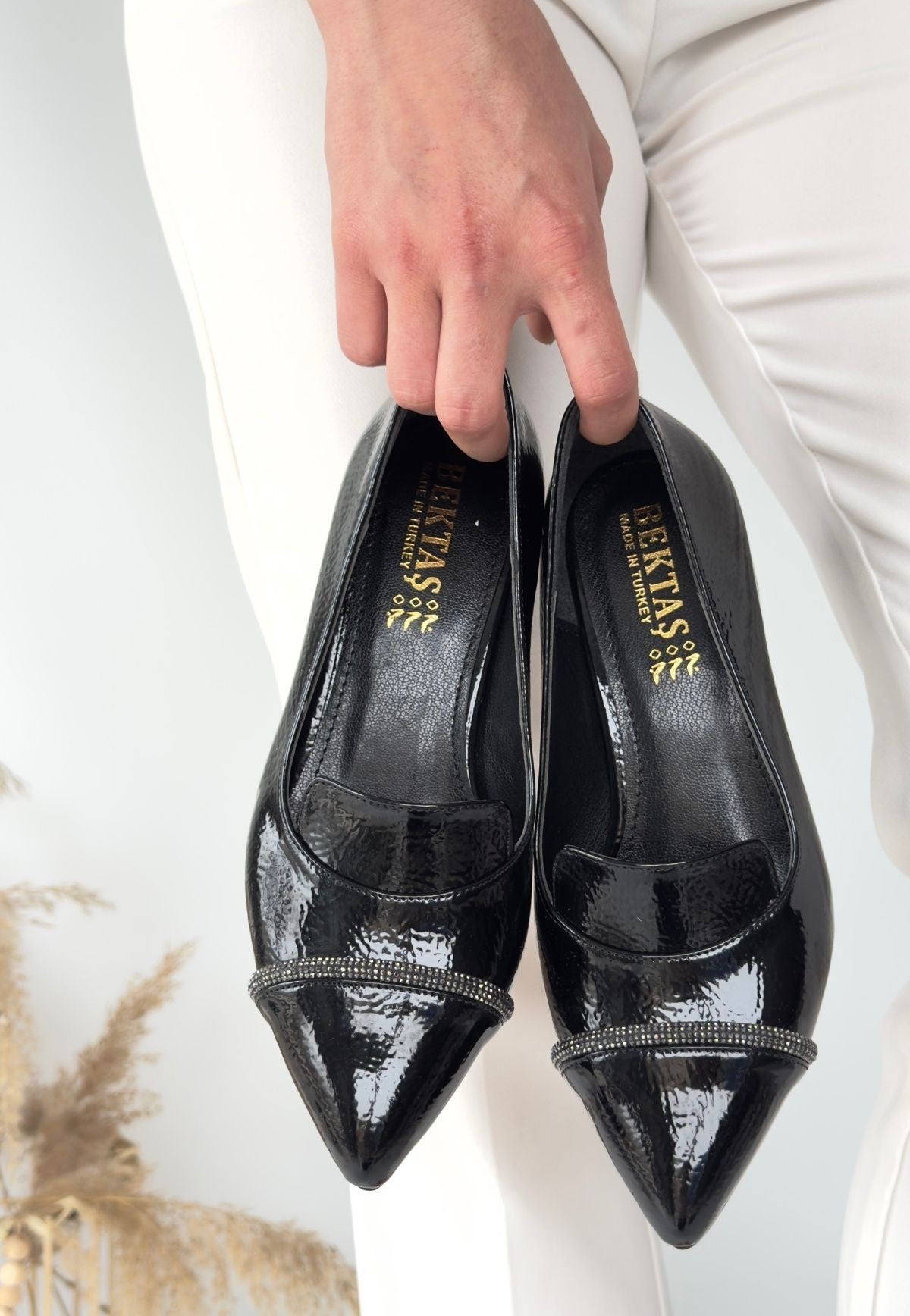 Women's Black Patent Leather High Heel Shoes - STREETMODE ™
