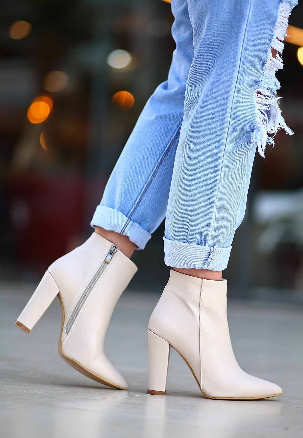 Women's Skin Skin Heeled Boots - STREETMODE ™