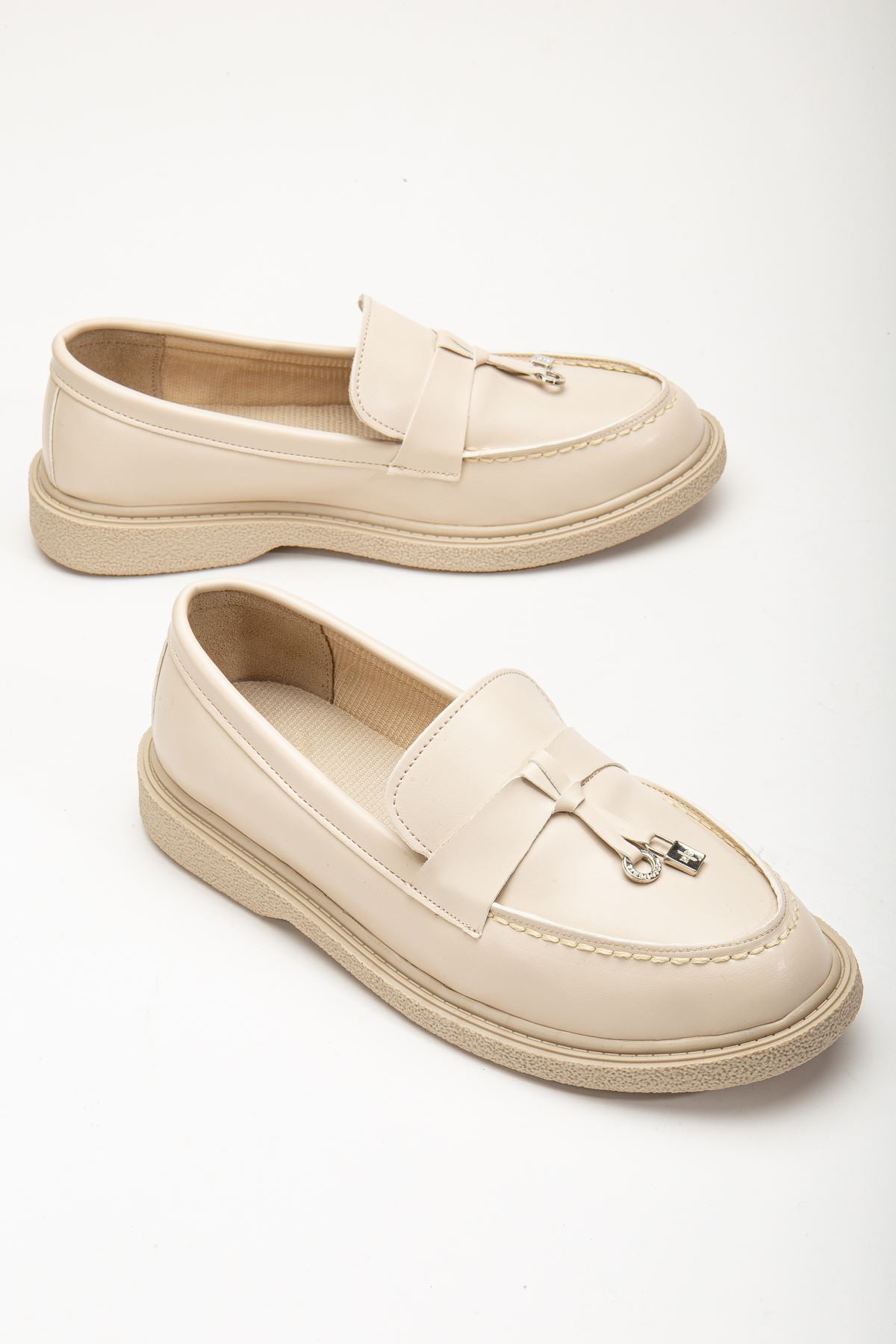 Luigi Beige Skin Women's Orthopedic Ballerinas - STREETMODE ™