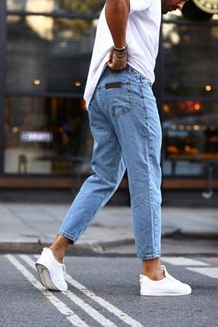 Men's Blue Boyfriend Jeans - STREETMODE ™