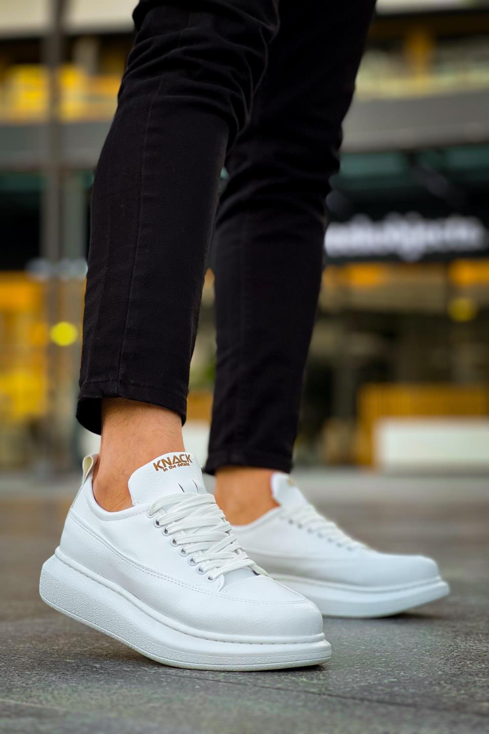 Men's Casual Sneakers Shoes 814 White - STREETMODE ™