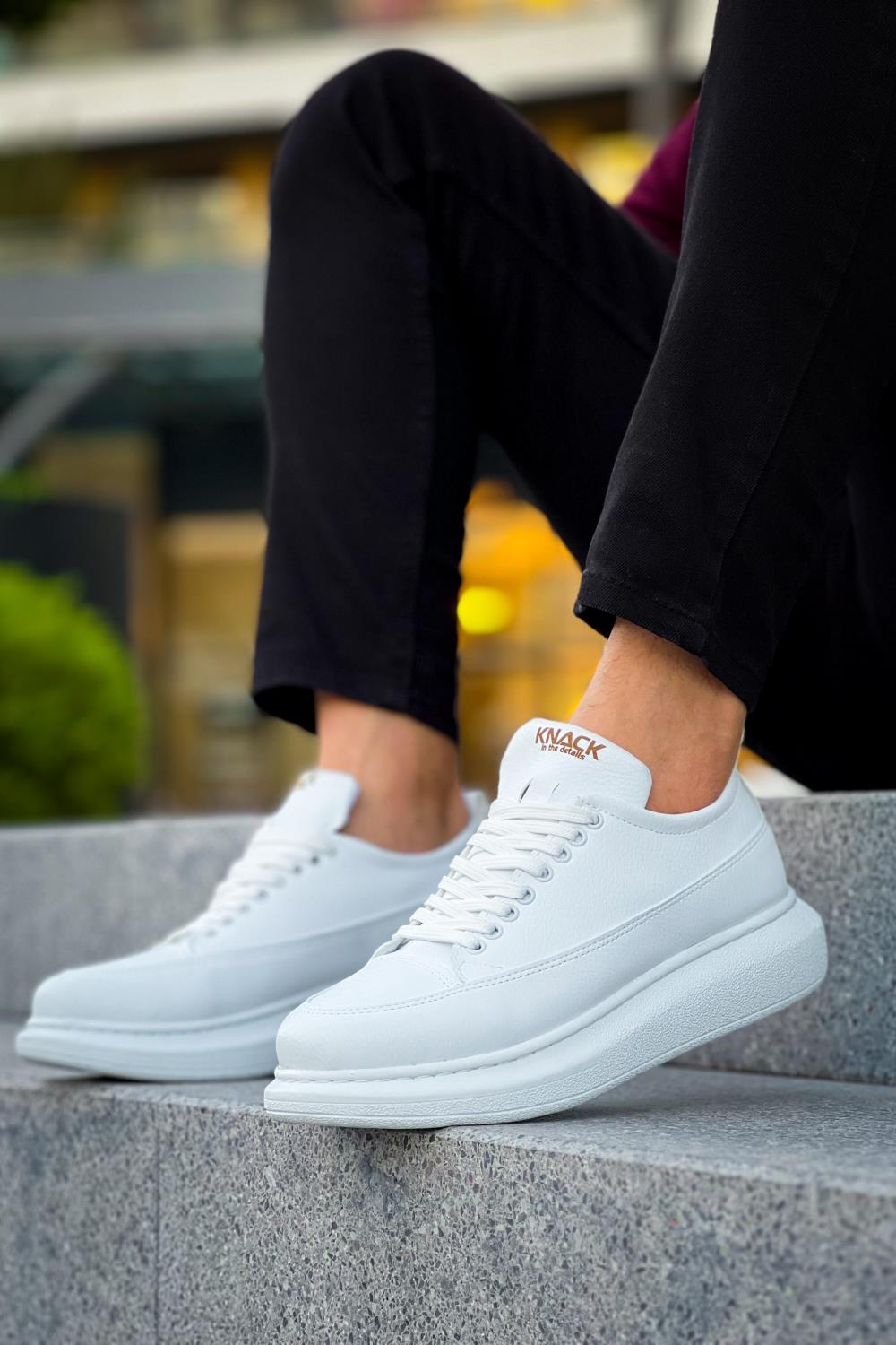 Men's Casual Sneakers Shoes 814 White - STREETMODE ™