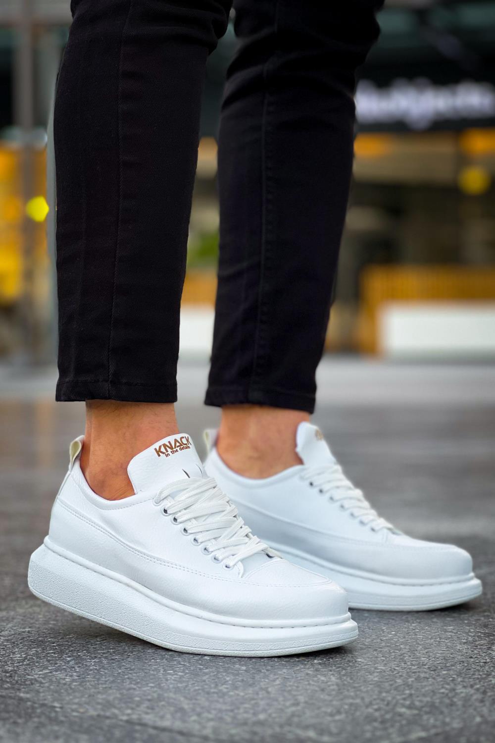 Men's Casual Sneakers Shoes 814 White - STREETMODE ™