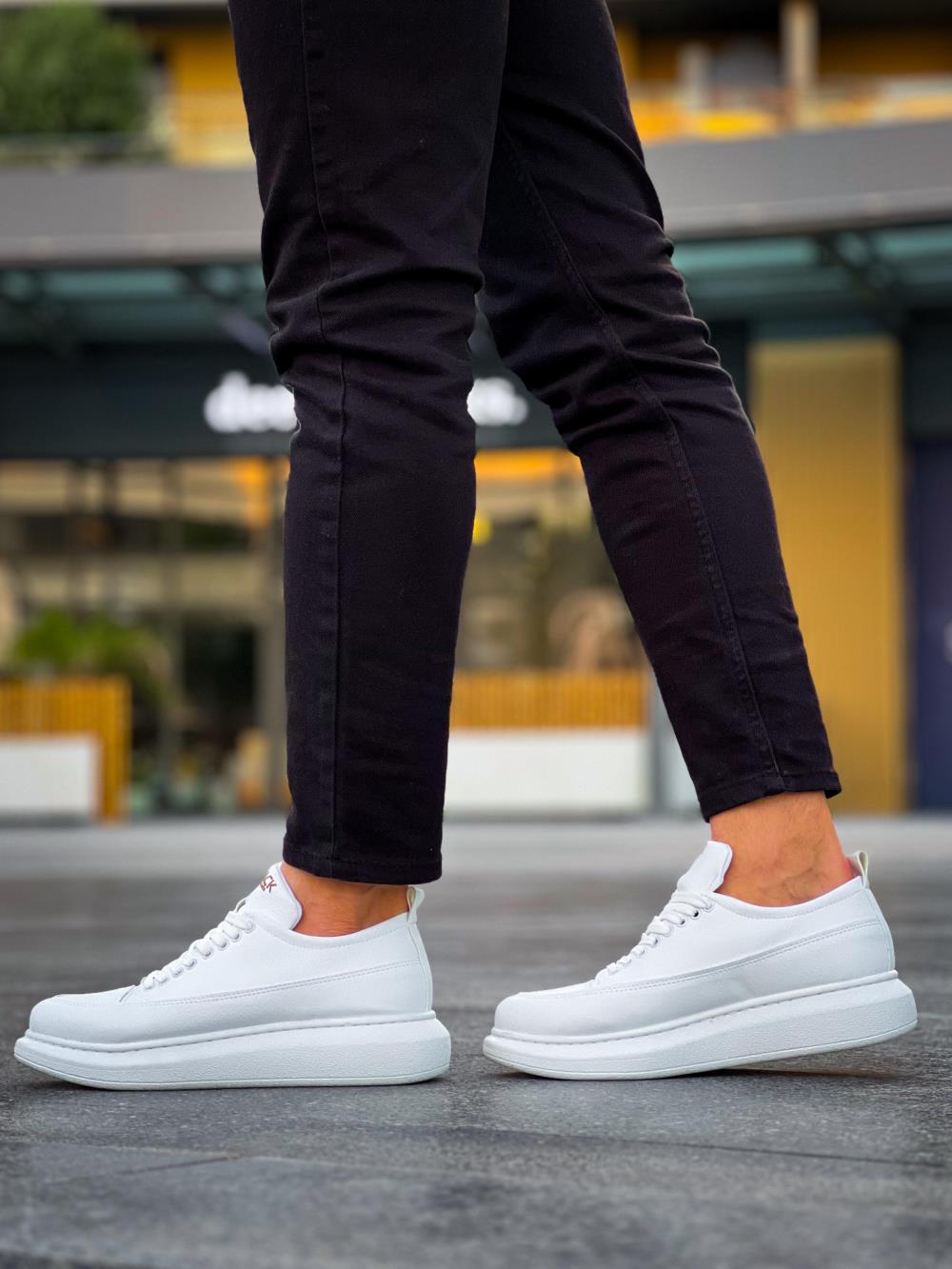 Men's Casual Sneakers Shoes 814 White - STREETMODE ™