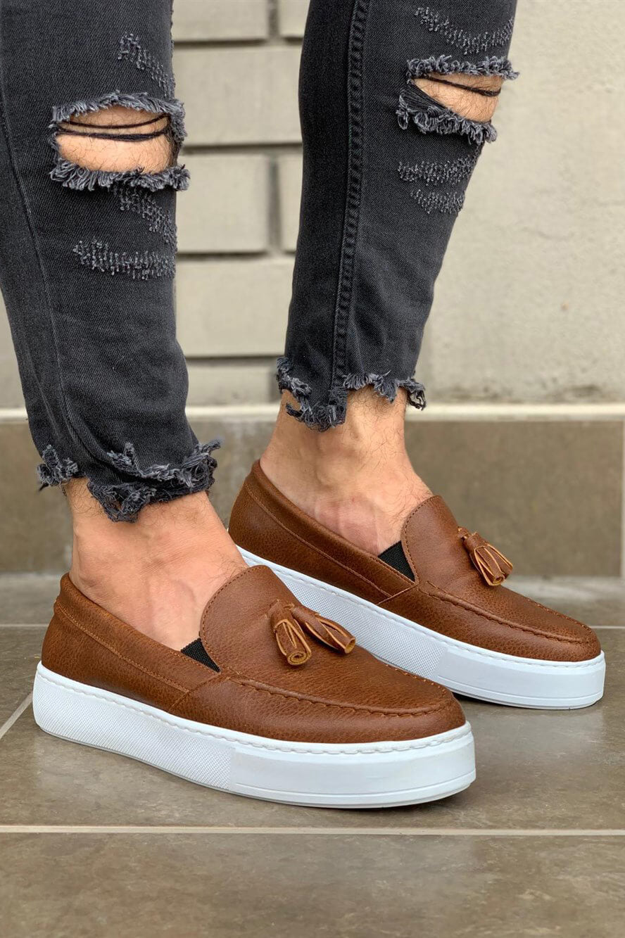 Men's Sneaker Casual Sport Classic Shoes 717 Brown - STREETMODE ™
