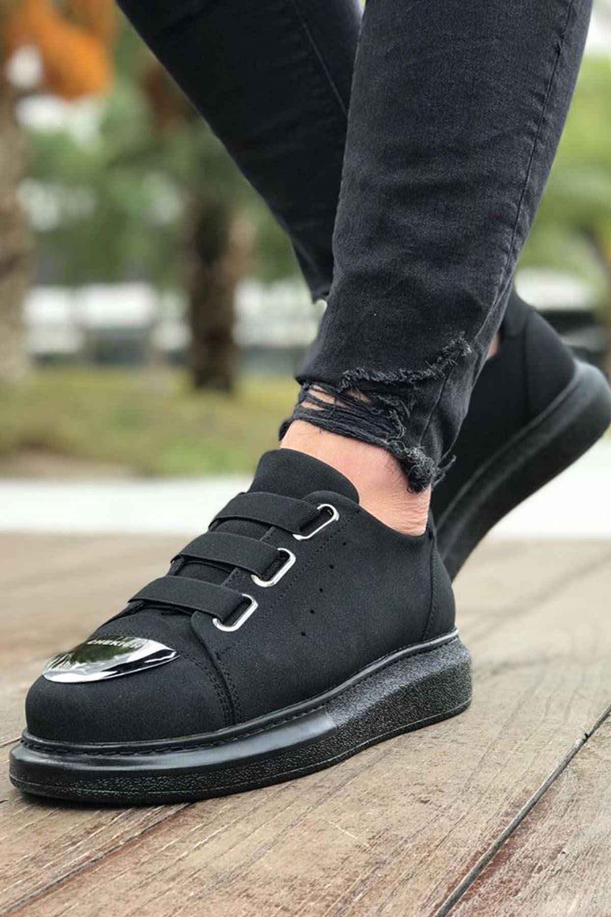 Original Design CH251 Men's Full Black Casual Sneaker Sports Shoes - STREETMODE ™